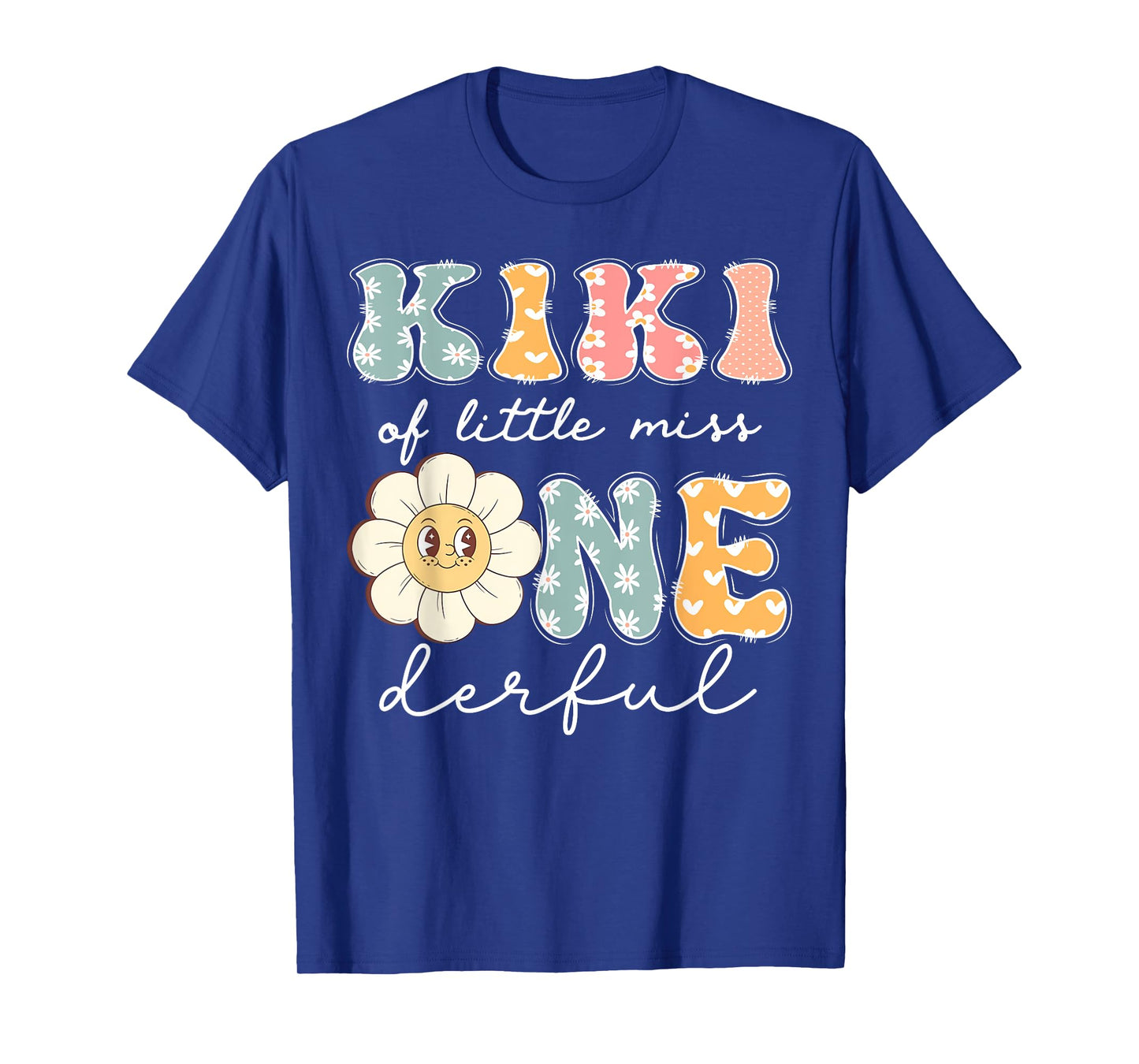 Kiki Of Little Miss Onederful 1St Birthday Girl Daisy T-Shirt