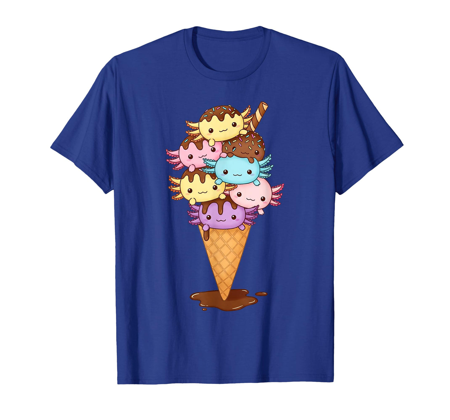 Axolotls Ice Cream Funny Axolotl Gifts For Men Women Boy Kid T-Shirt