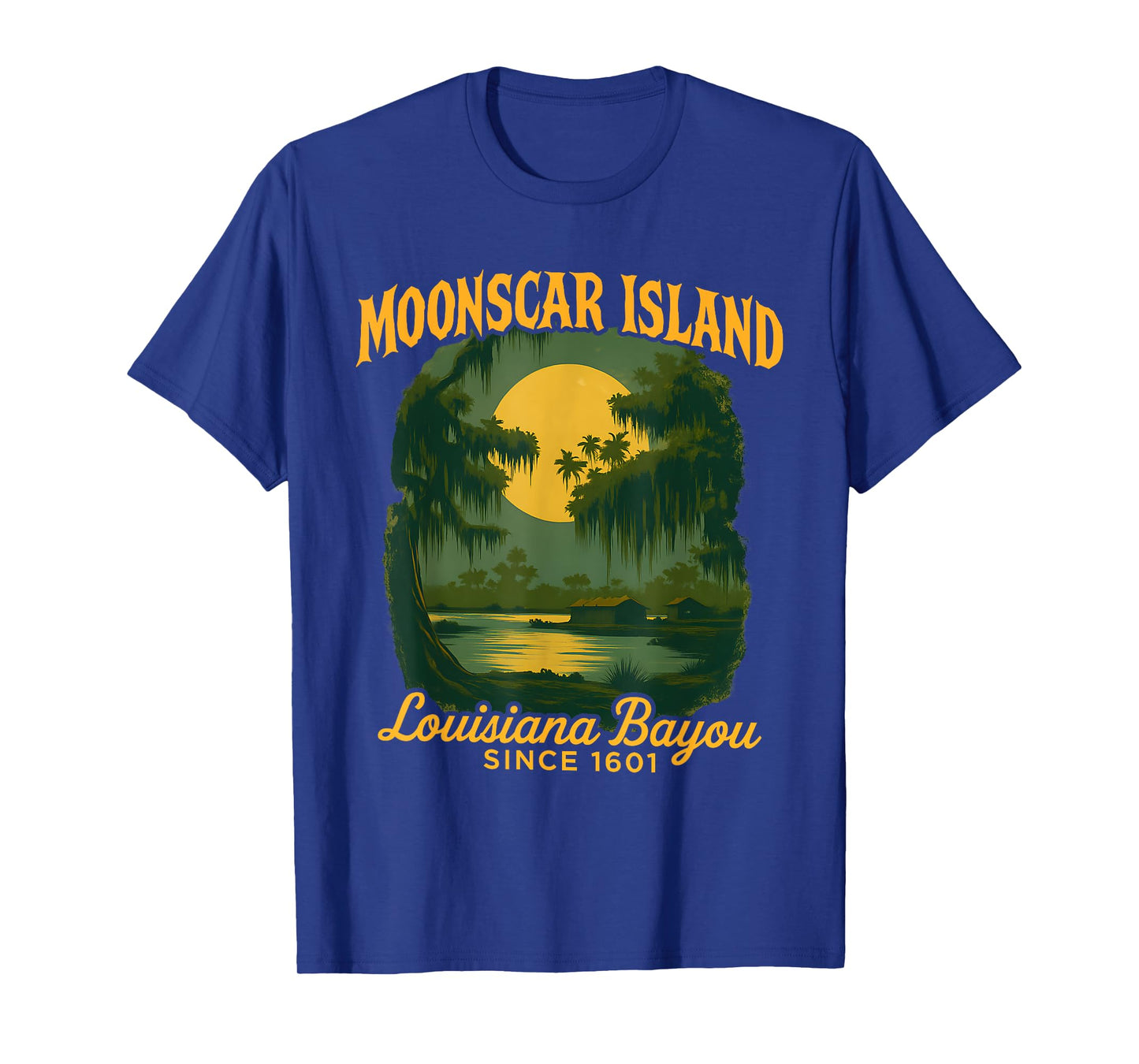 Moonscar Island Retro Cartoon Halloween Zombie Island T-Shirt
