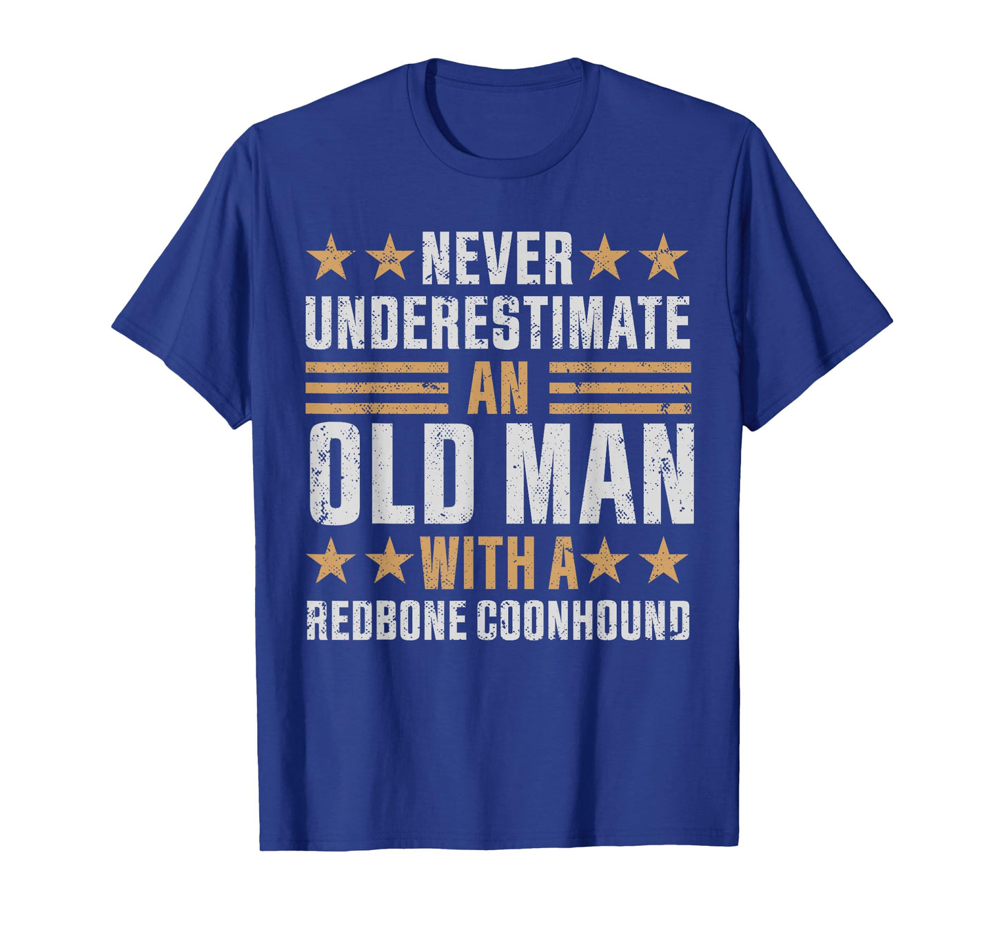 Old Man with a Redbone Coonhound Funny T-Shirt