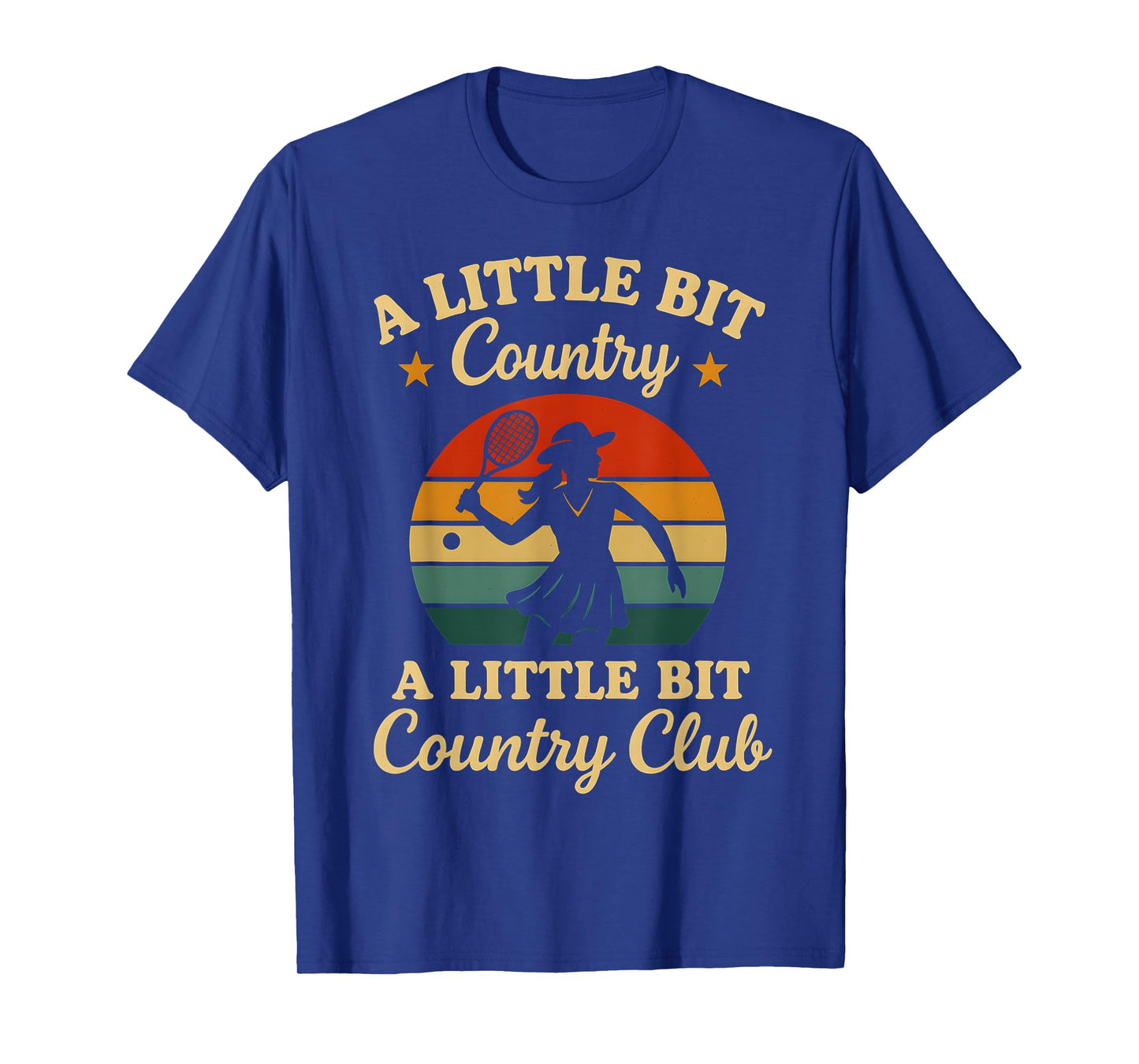 Cowgirl Retro Country Club Tennis Themed Party Southern T-Shirt
