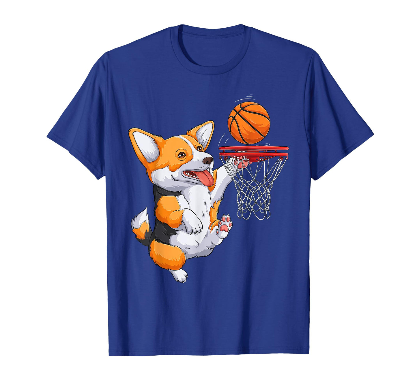 Corgi puppy Corgi Basketball for Pet Lovers Women men Kids T-Shirt