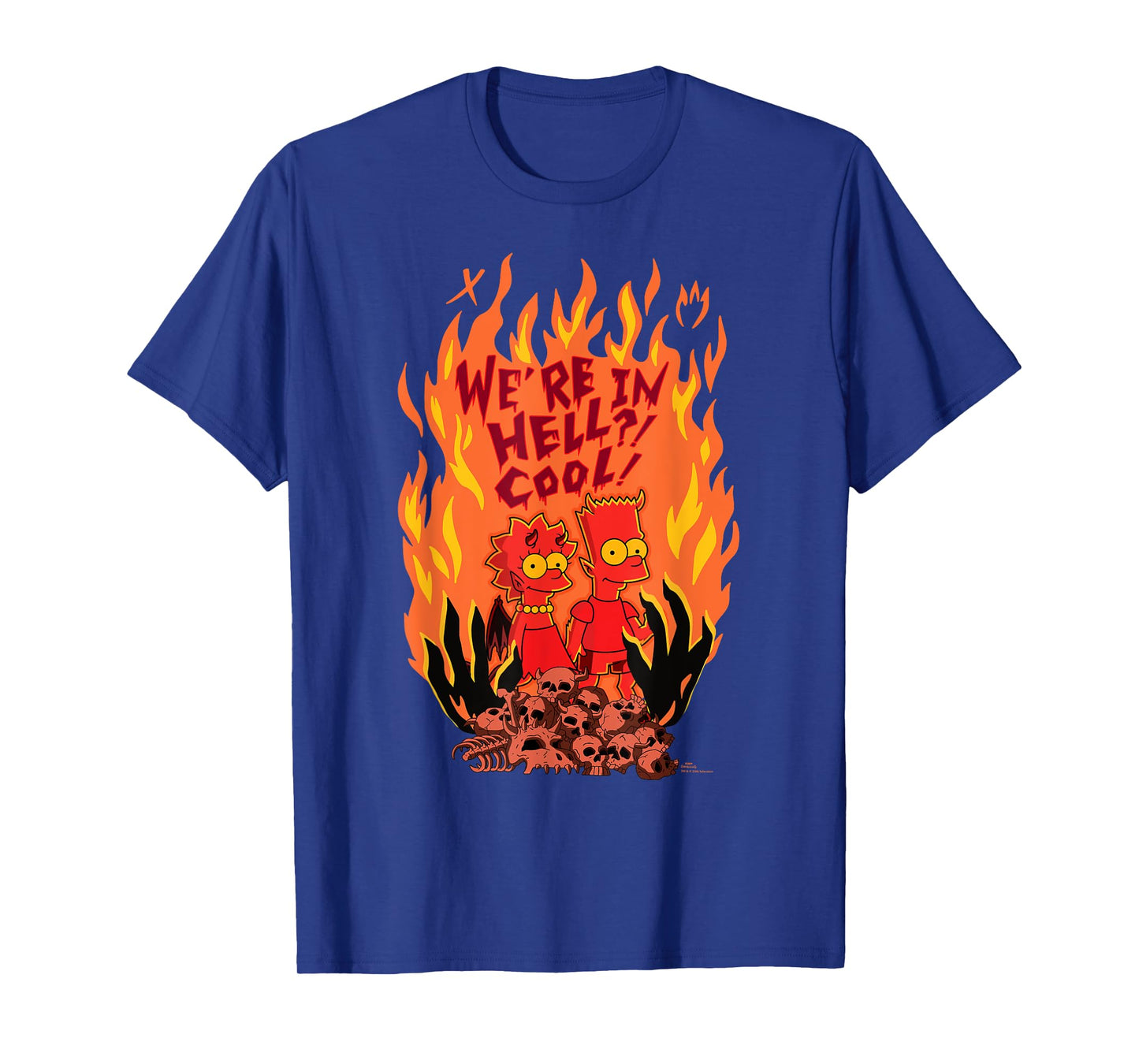 The Simpsons Halloween Bart and Lisa “We’re in Hell? Cool!” T-Shirt
