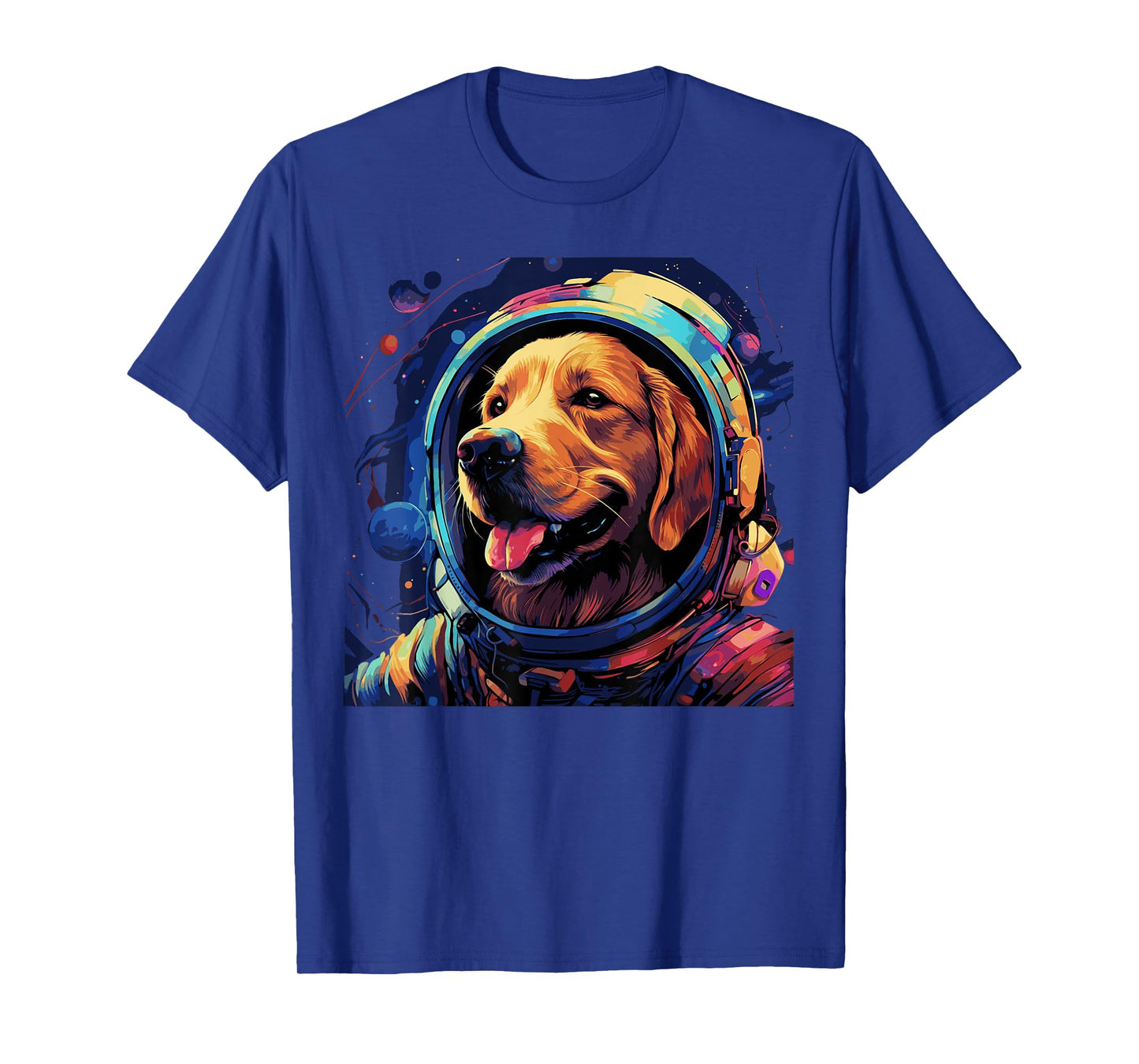 Golden Retriever T-Shirt Funny Golden Retriever Astronaut T-Shirt
