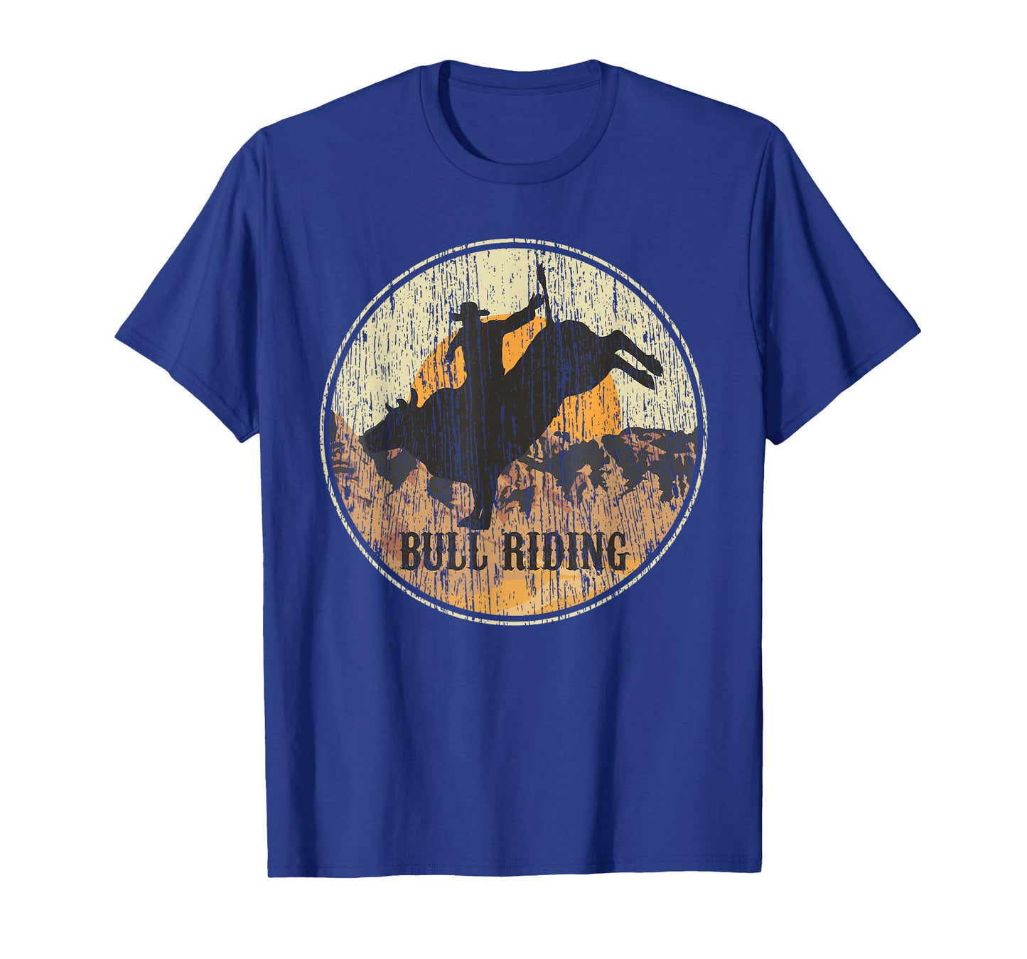 BullRiding Rodeo Western Country Gift Cowboy Vintage T-Shirt