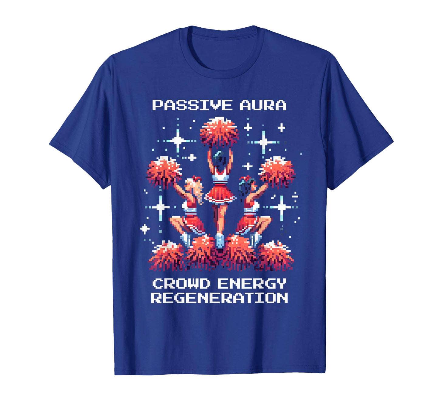 Crowd Energy Aura | Pixel Cheerleading Gaming T-Shirt