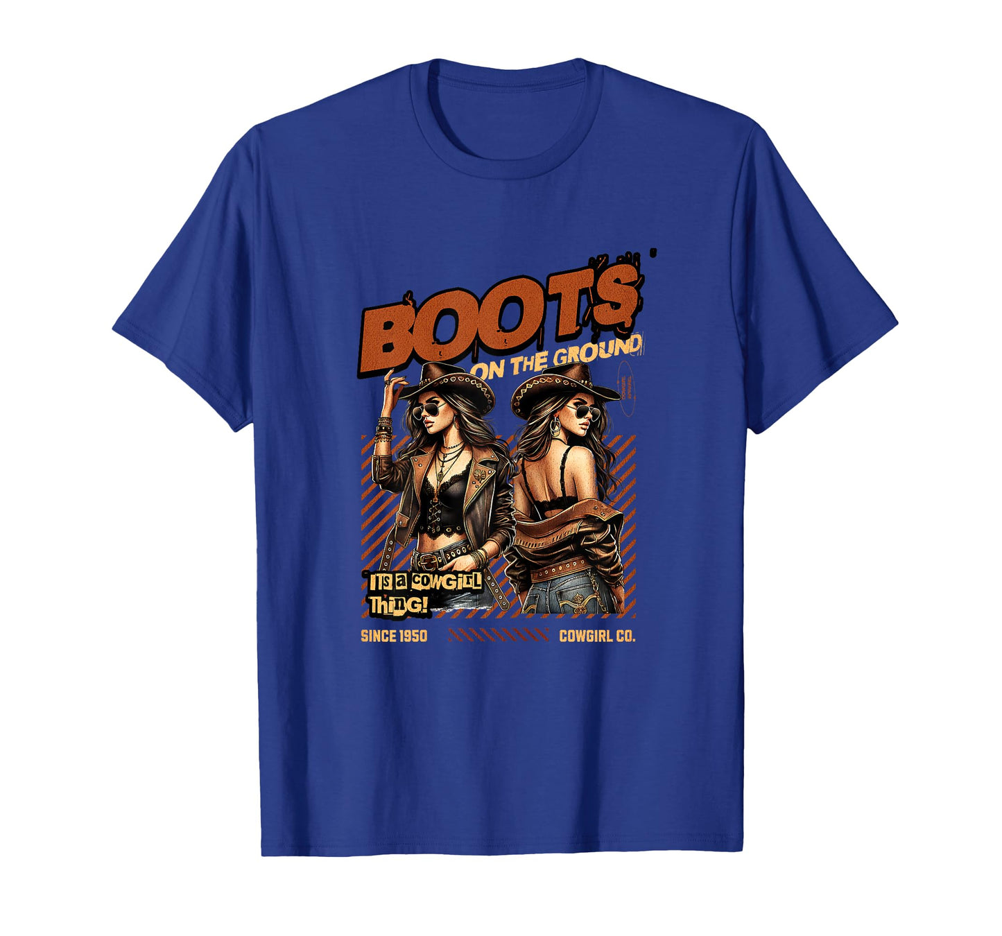 Cowgirl Linedance Boots On The Ground T-Shirt