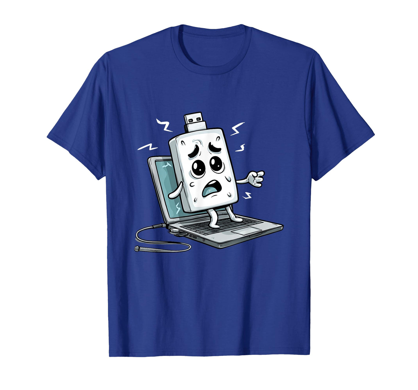 Funny USB with Laptop Costume for Boys and Girls T-Shirt