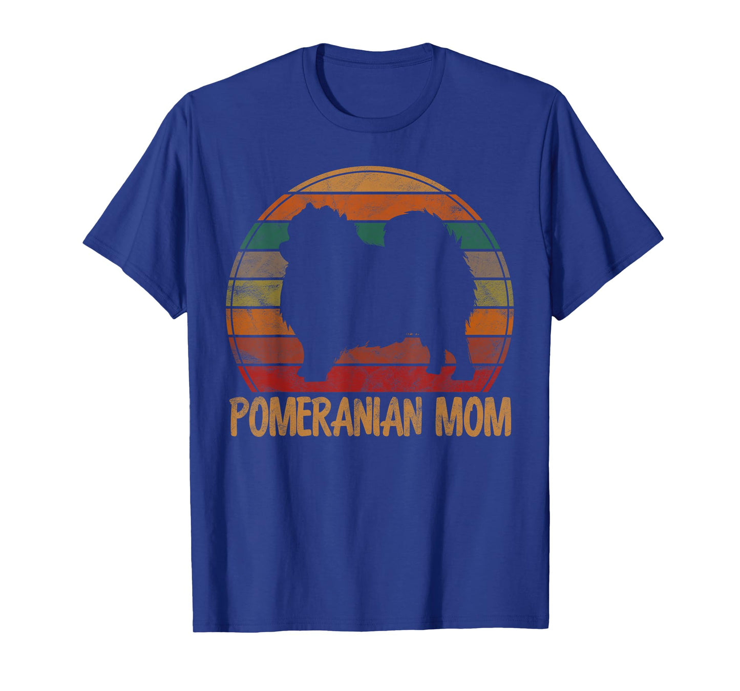 Retro Pomeranian Mom Pompom Dog Owner Mother Pet Mama T-Shirt