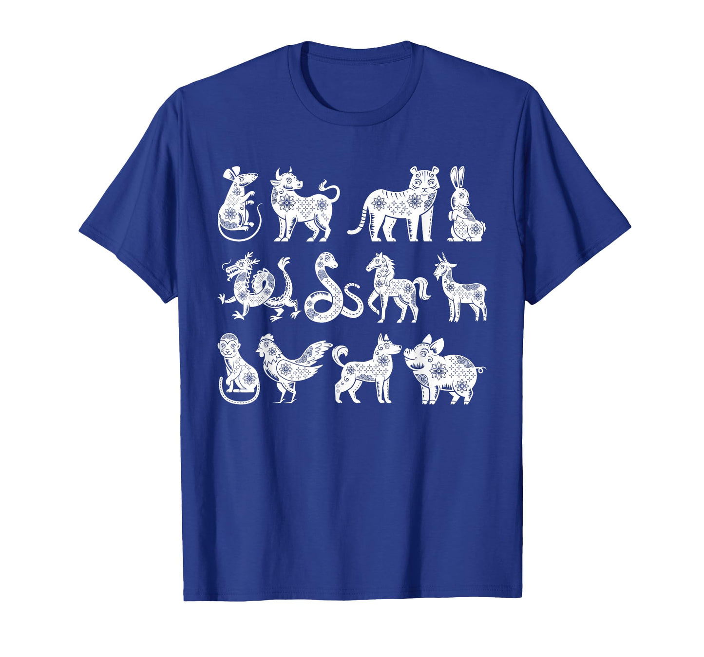 Chinese Zodiac Animals In Order Lunar Chinese New Year T-Shirt