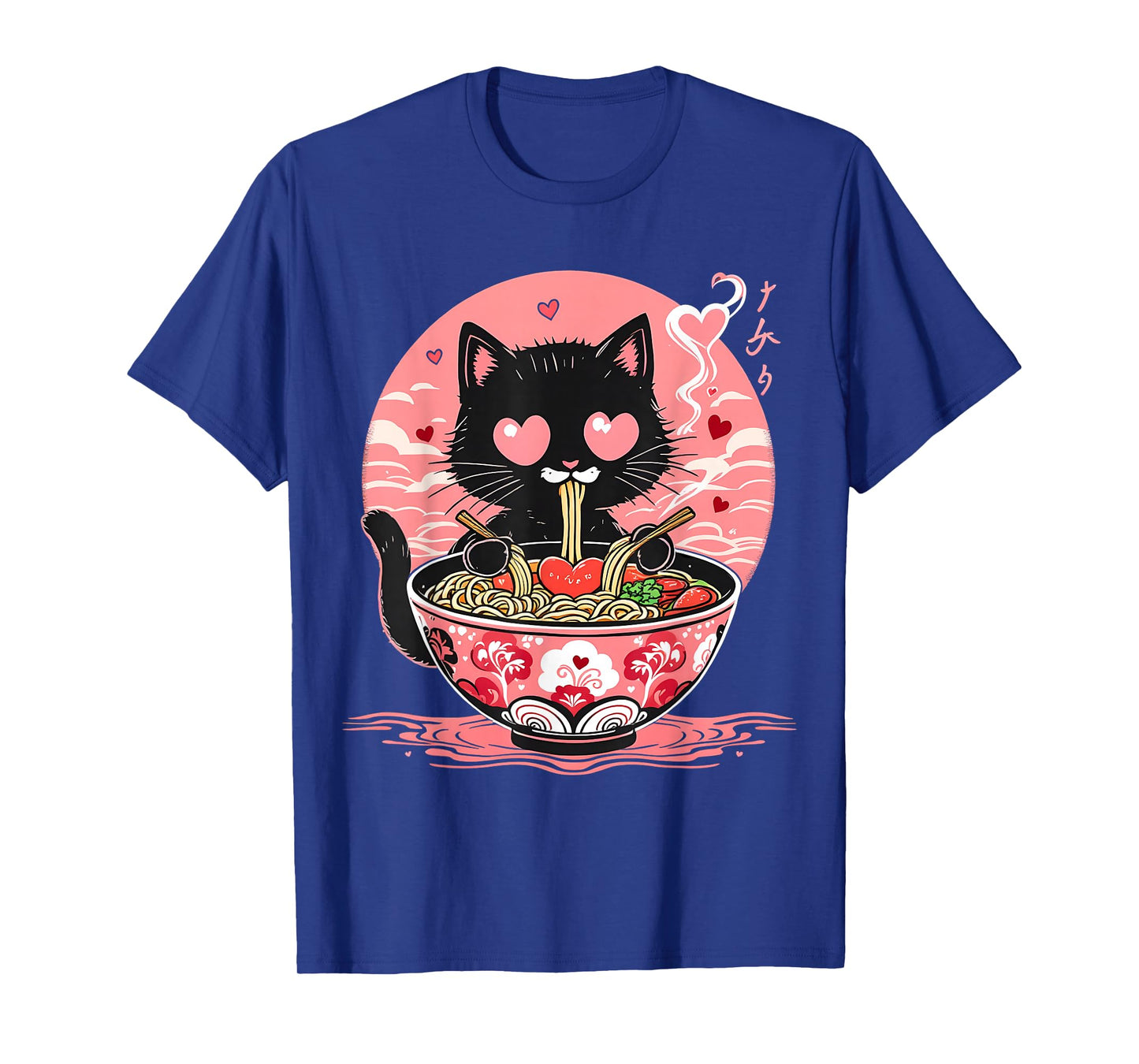 Kawaii Cat Ramen Anime Noodles Lover Japanese Aesthetic T-Shirt