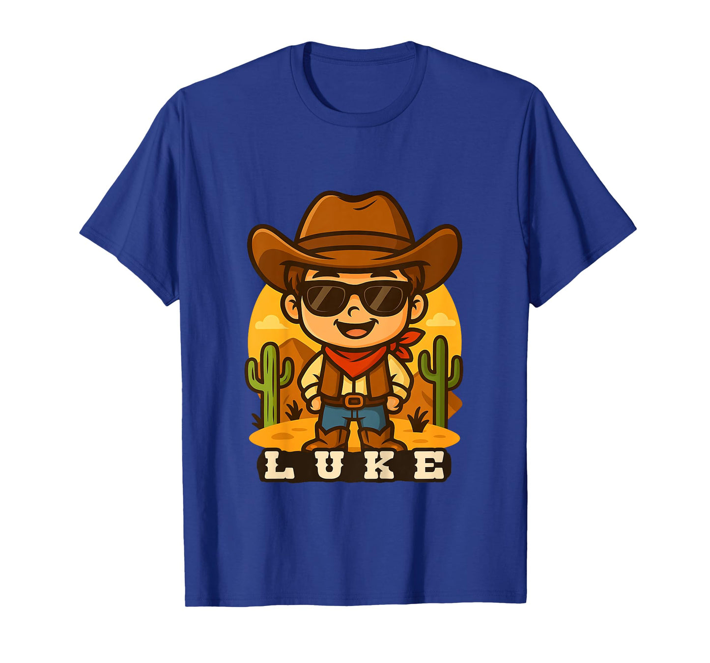 Kids Luke Cowboy for boys Rodeo Country Western Party Theme T-Shirt