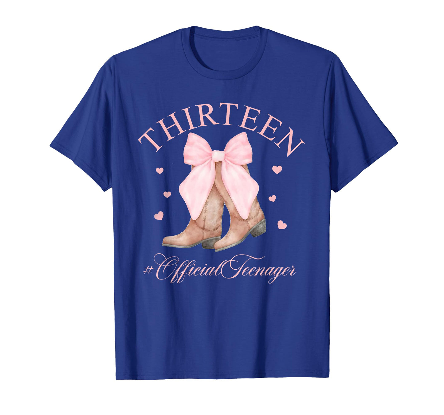 Thirteen Official Teenager Bow 13th Birthday Girl 13 Yrs Old T-Shirt