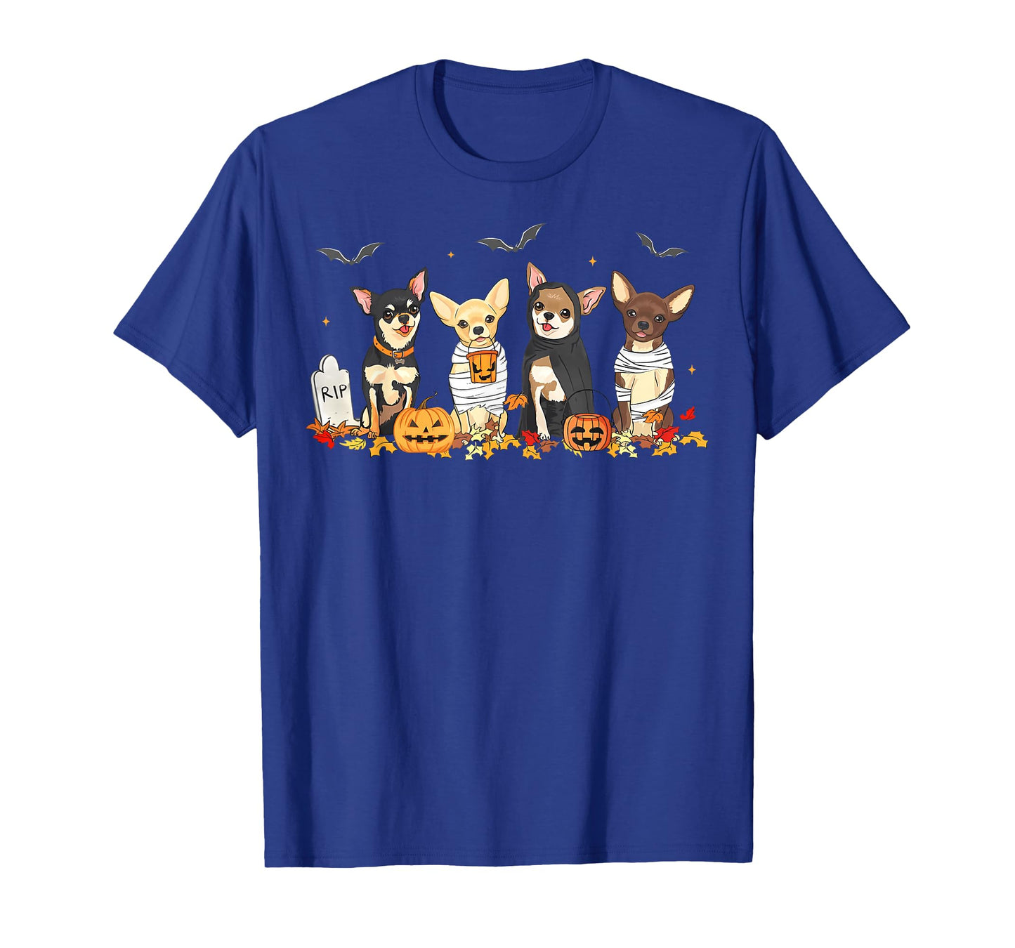 Halloween Chihuahua Ghost Spooky Chihuahua Lovers Dog Mama T-Shirt