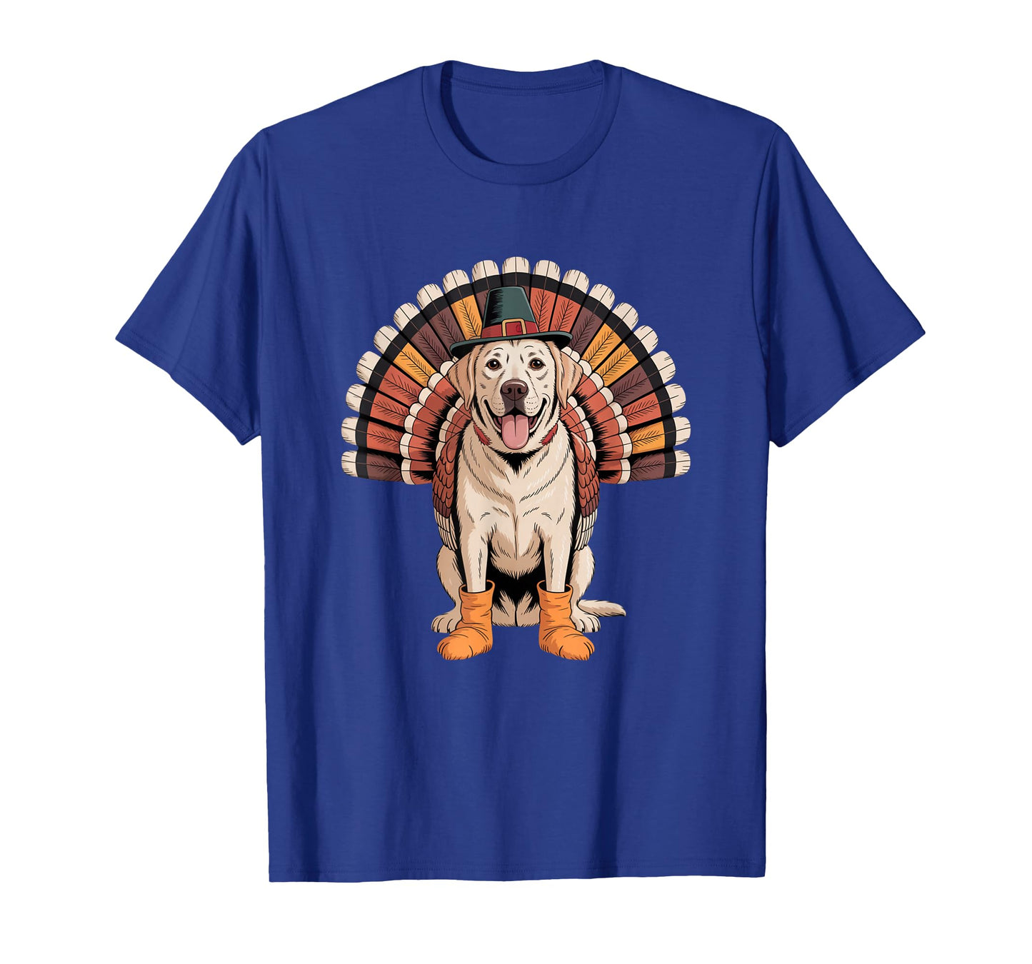 Funny Labrador Retriever Dog Turkey Thanksgiving Art T-Shirt