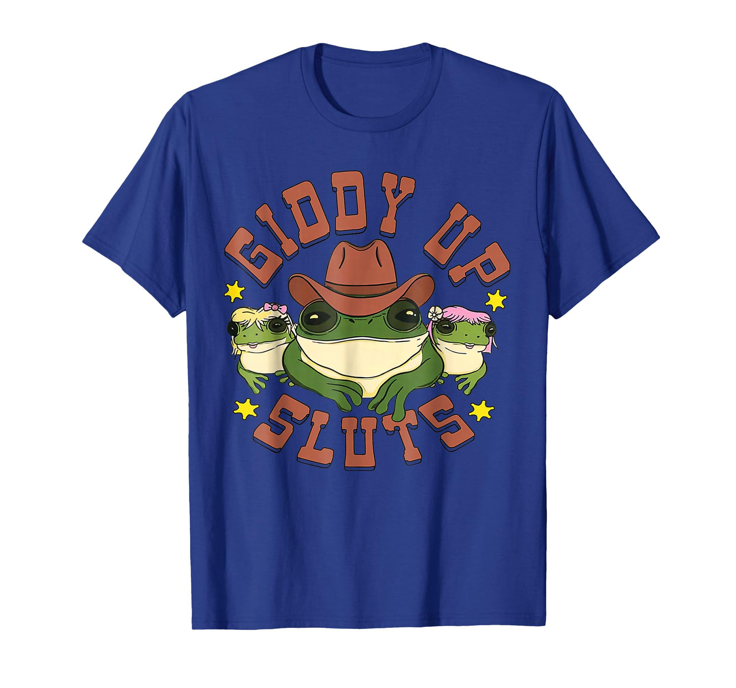 Giddy Up Funny Frogs Funny Western Country T-Shirt