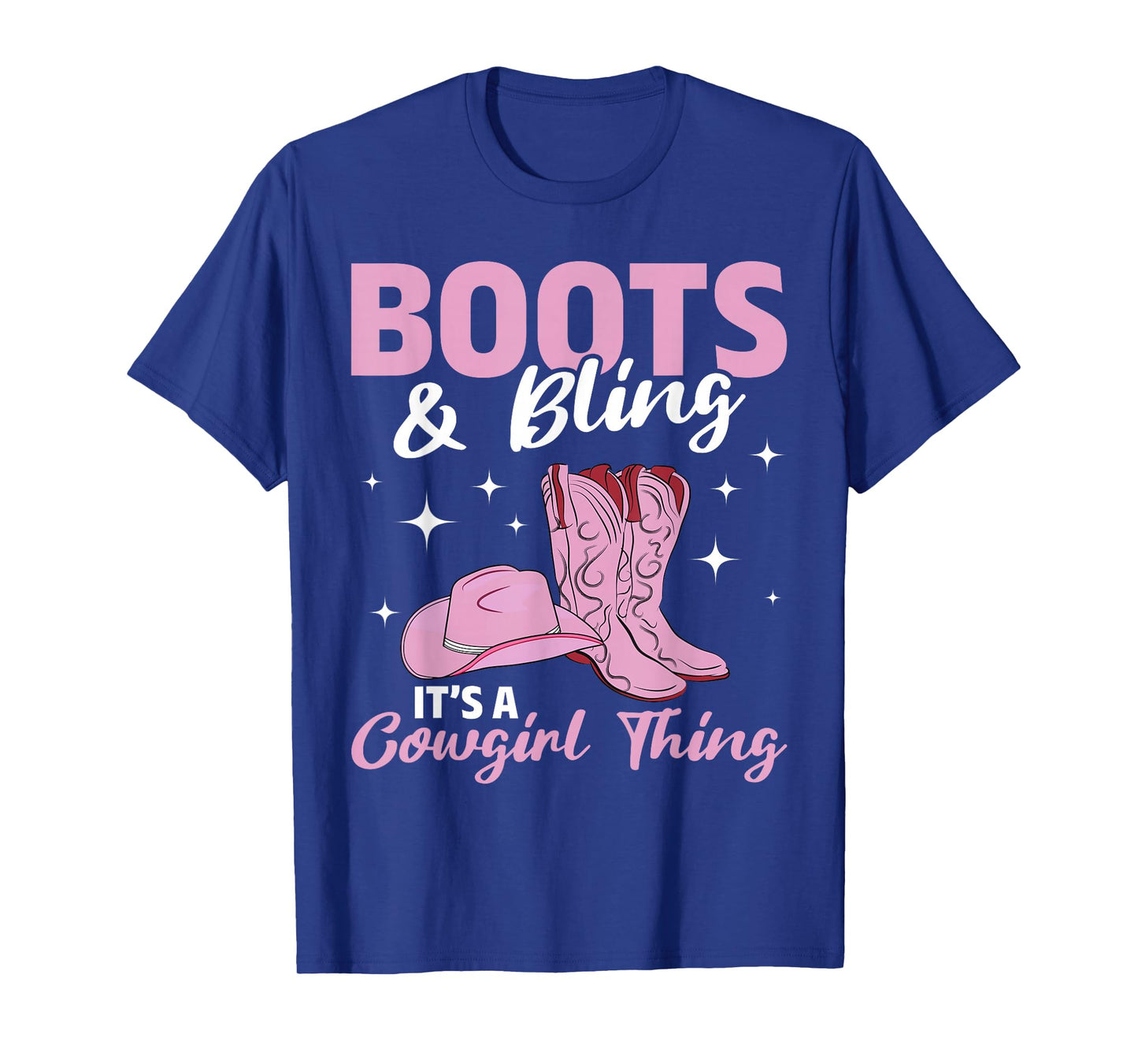Rodeo Western Country Southern Cowgirl hat - Boots & Bling T-Shirt