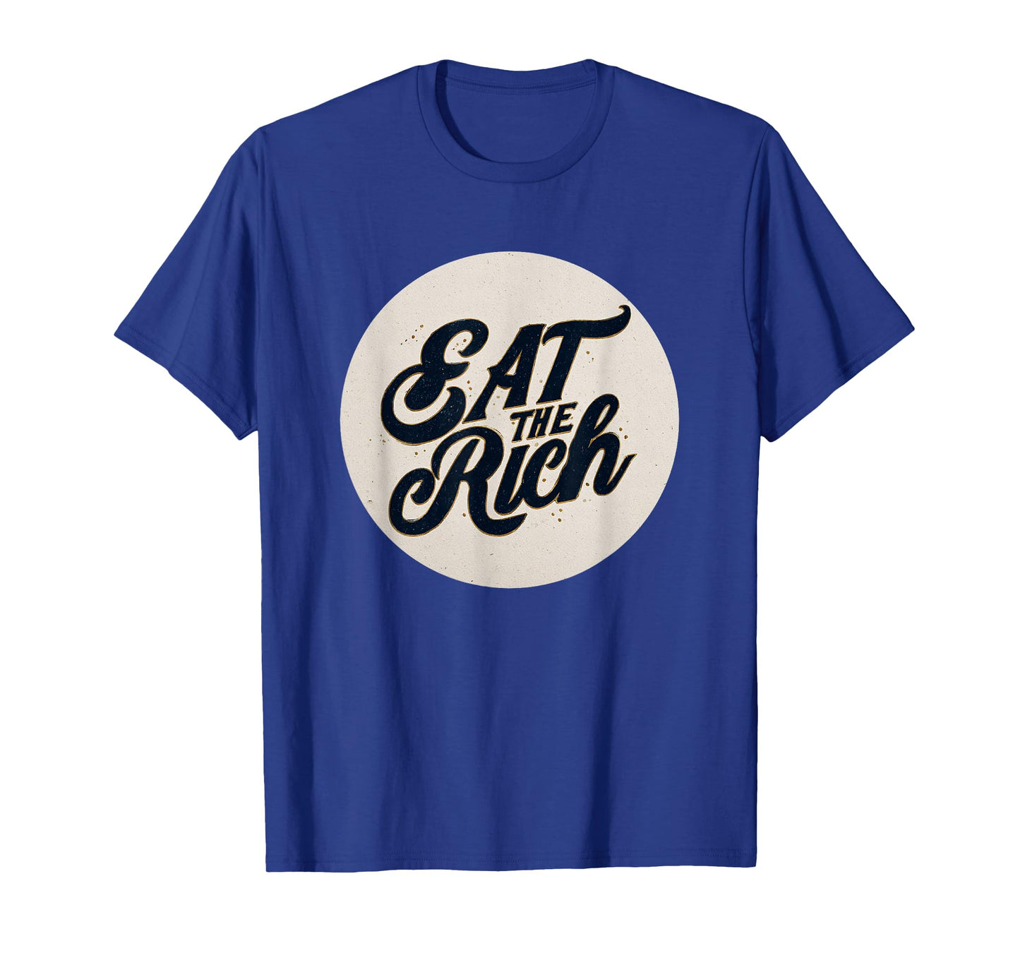 Nice Red Eat The Rich Stamp Look T-Shirt