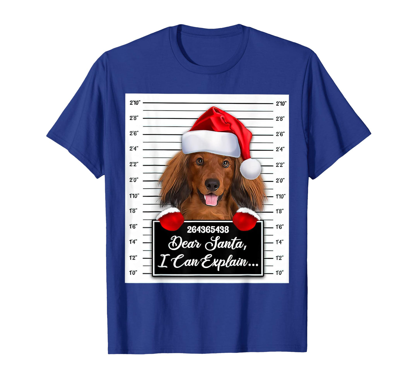 Dear Santa I Can Explain Funny Christmas Dachshund Xmas T-Shirt