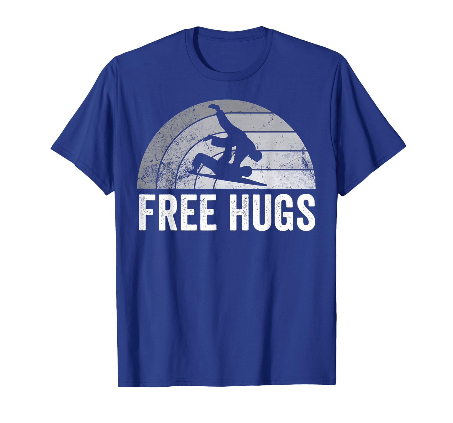Free Hugs Cute Sloth Rainbow Graphic T-Shirt