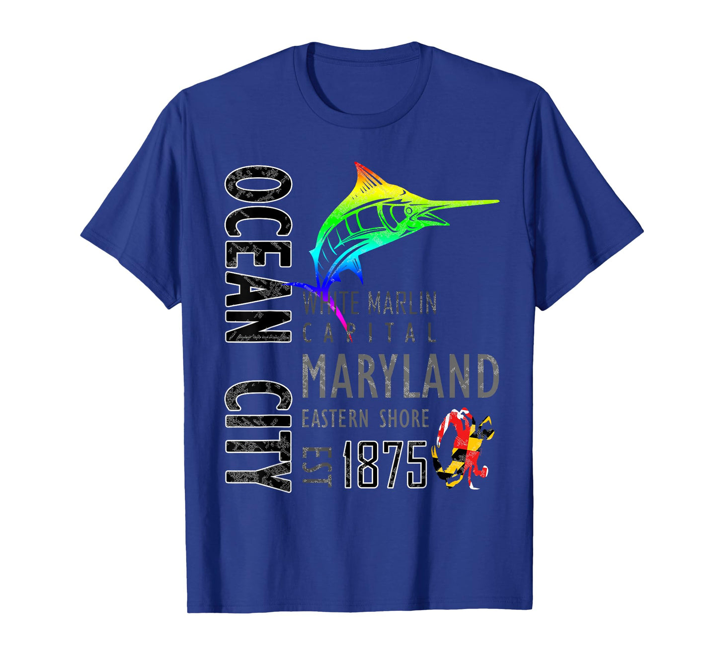 Ocean City Maryland White Marlin Capital Eastern Shore T-Shirt