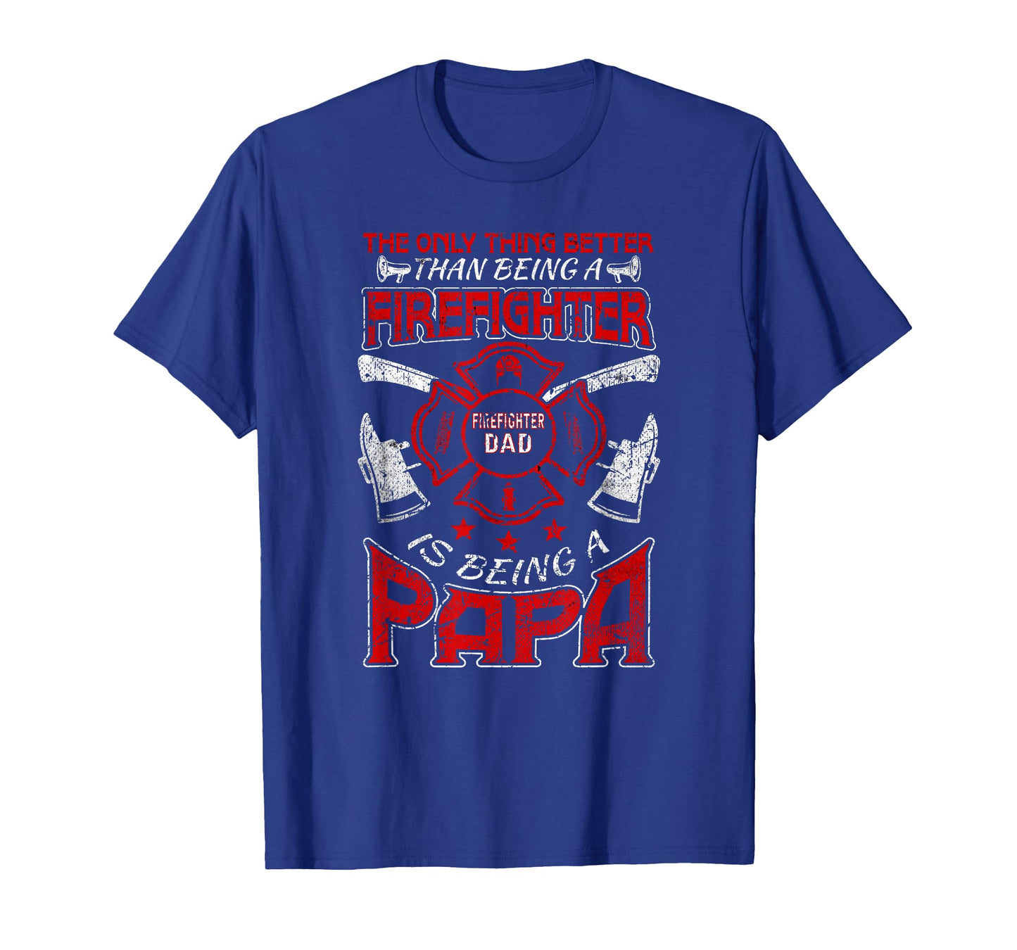 Firefighter Papa | Fire Fighter Dad for Fathers Day Fireman T-Shirt