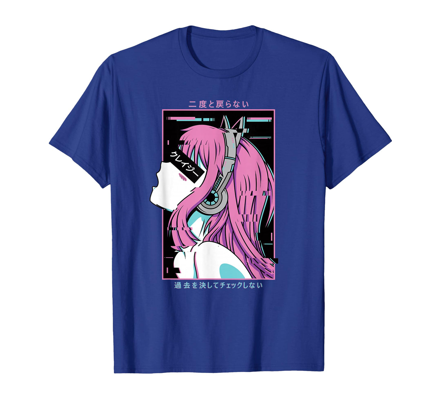 Aesthetic Vaporwave Crazy Waifu Anime Girl T-Shirt