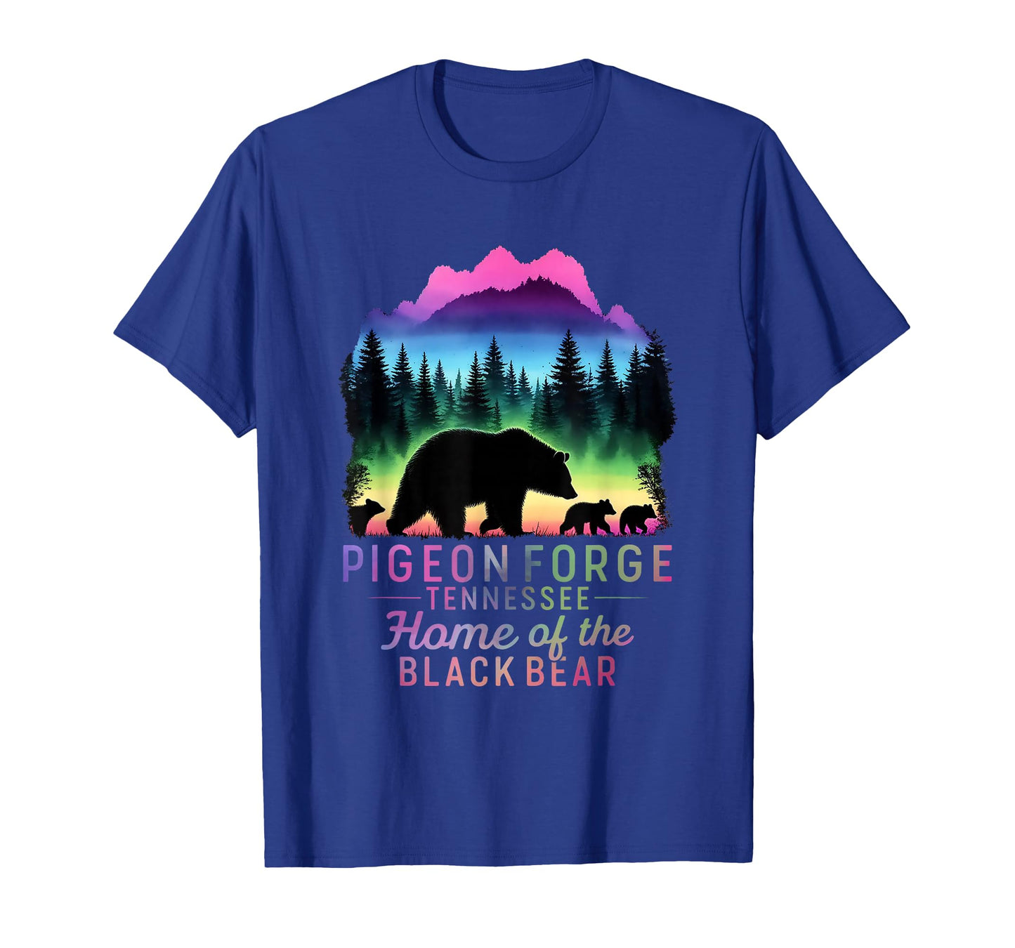 Pigeon Forge Tennessee Home Black Bear Family Vacation Crew T-Shirt