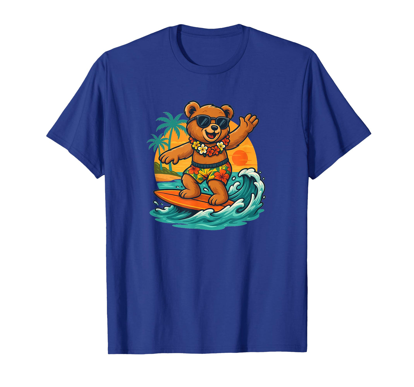 Surfing Teddy Bear in Summer Season for Surfboard Lovers T-Shirt