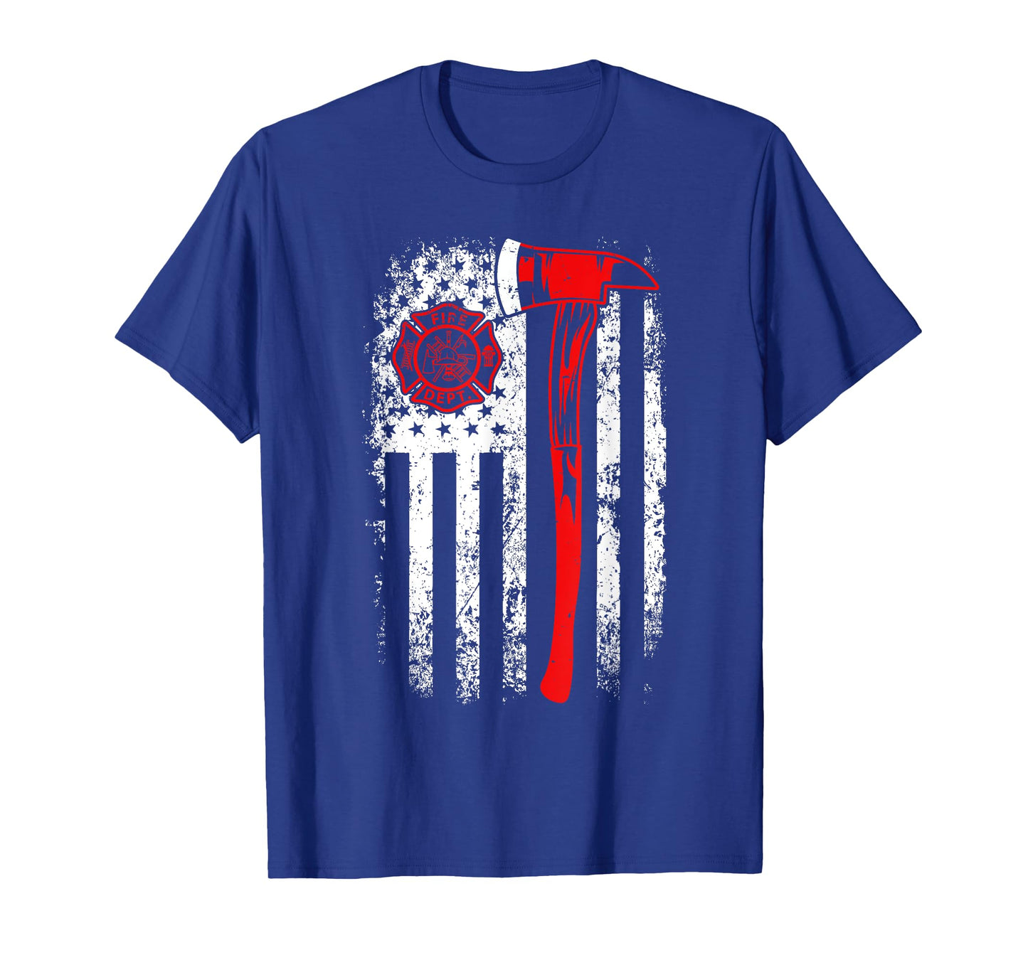 American Flag Firefighter For Fireman Patriotic Fire Fighter T-Shirt