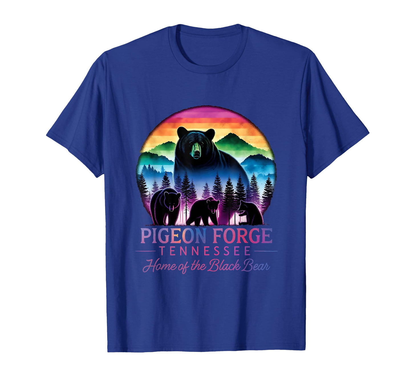 Vacation Crew Pigeon Forge Tennessee Home Black Bear Family T-Shirt