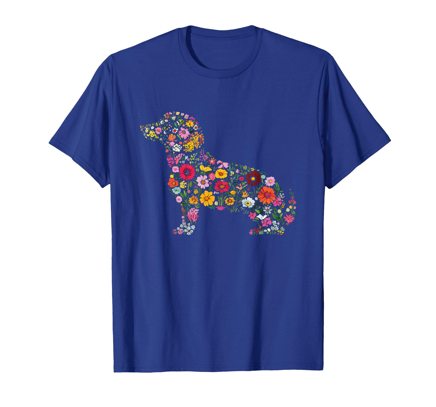 Dachshund Flower Cute Doxie Wiener Dog Floral Girls T-Shirt
