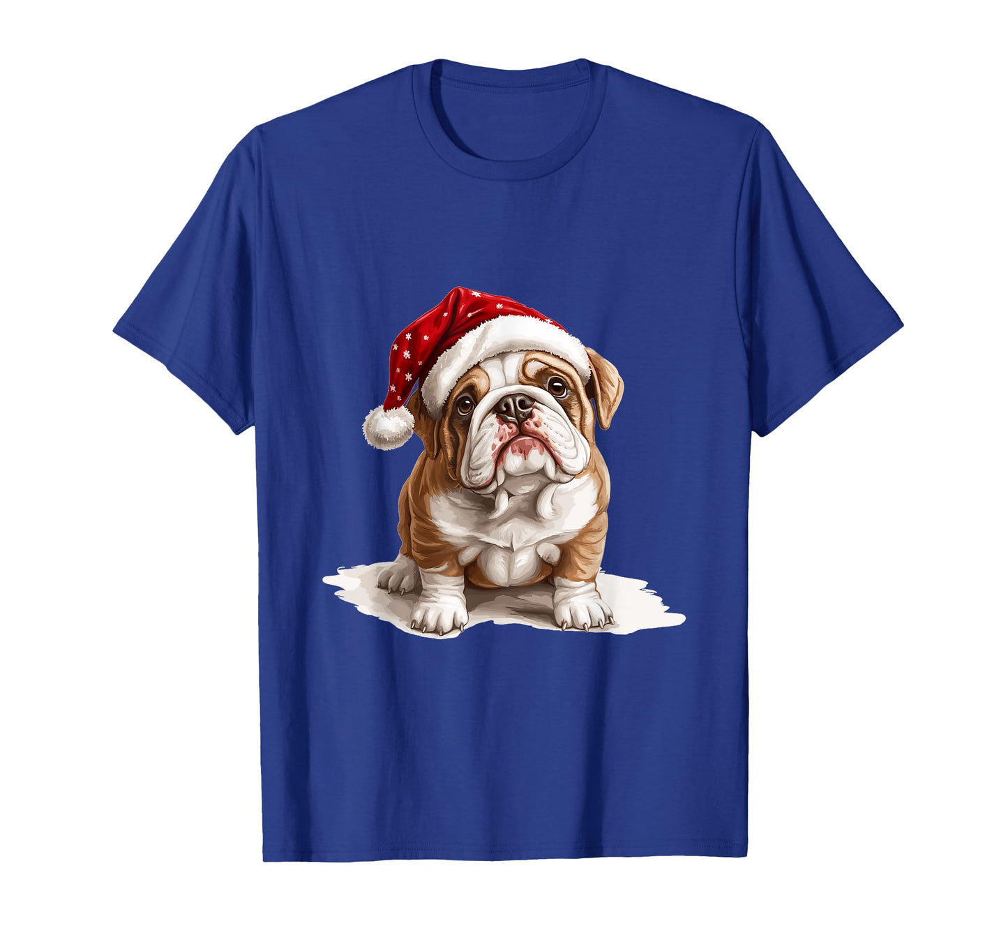 Cute English Bulldog dog Dog Christmas Merry X-mas Graphic T-Shirt