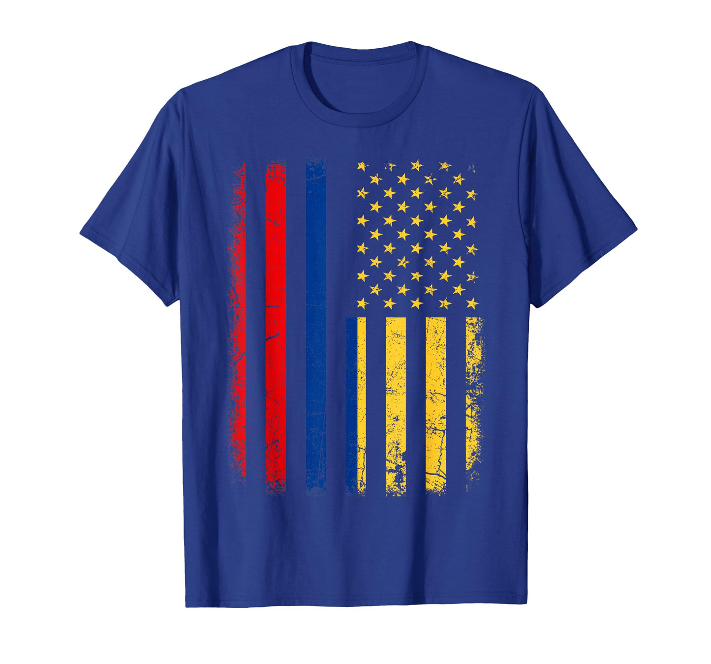 Colombian American Flag Colombian Roots Colombia America T-Shirt