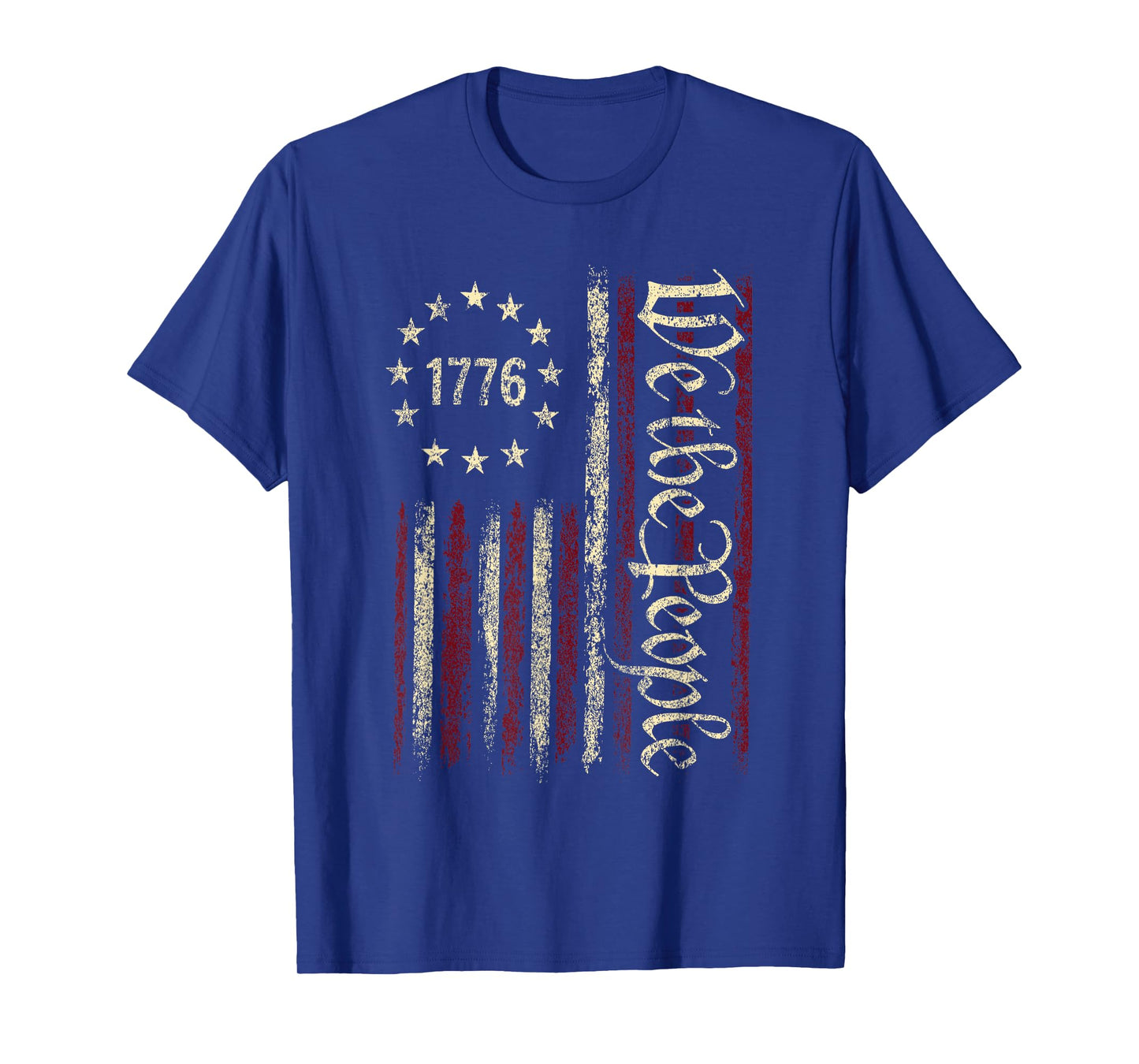 4th Of July We The People American 1776 Old American Flag T-Shirt
