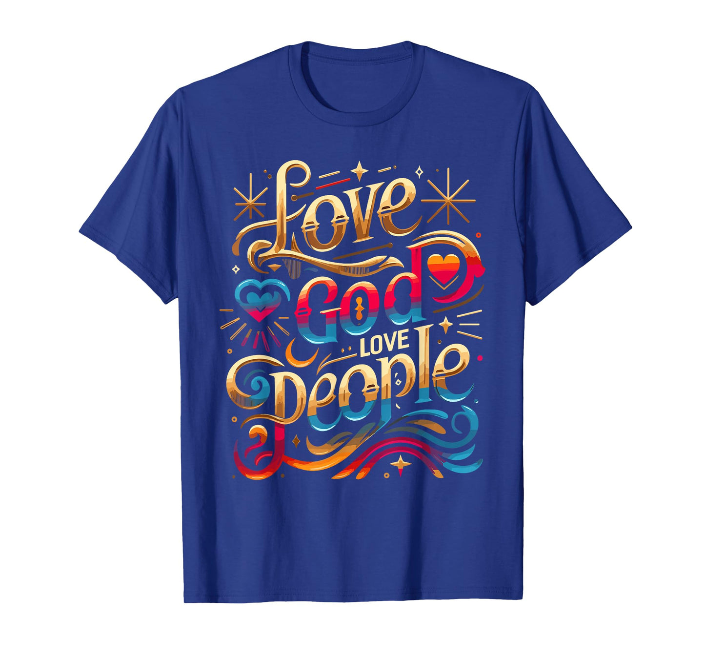 Trendy Love God Love People Shirt Love God Shirts Christian T-Shirt