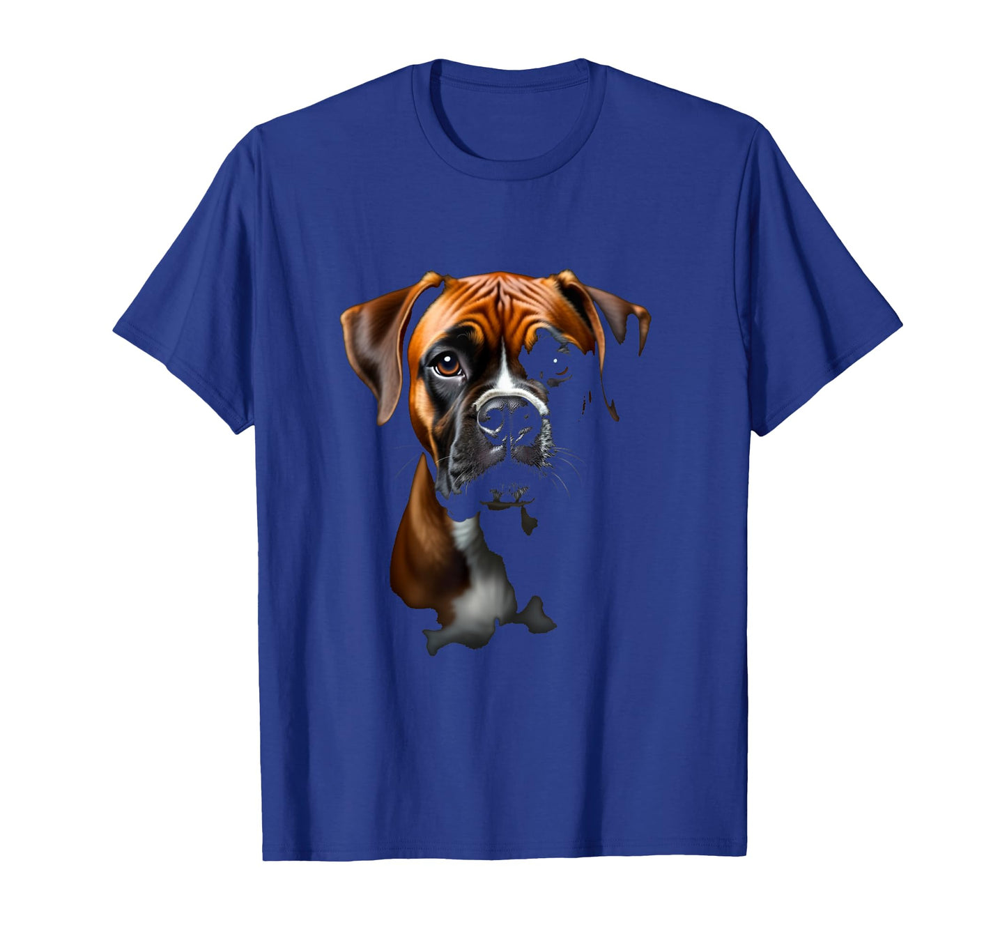 Black Boxer Dog Boxer Face T-Shirt