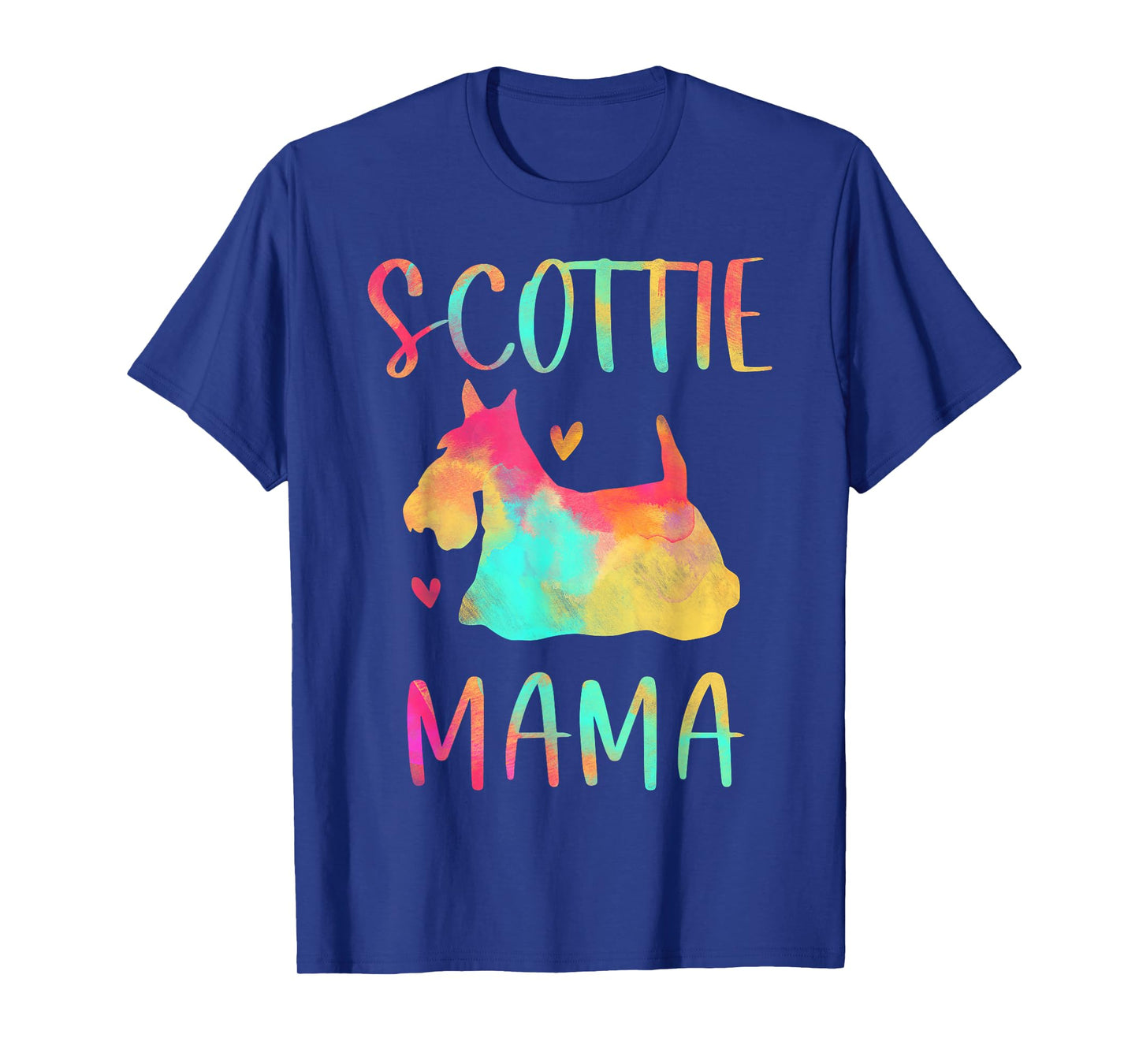 Scottie Mama Colorful Scottish Terrier Gifts Dog Mom T-Shirt