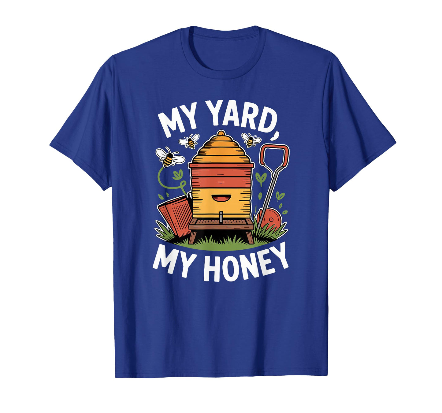 Urban Apiary Homegrown Honey with Backyard Bees in Garden T-Shirt
