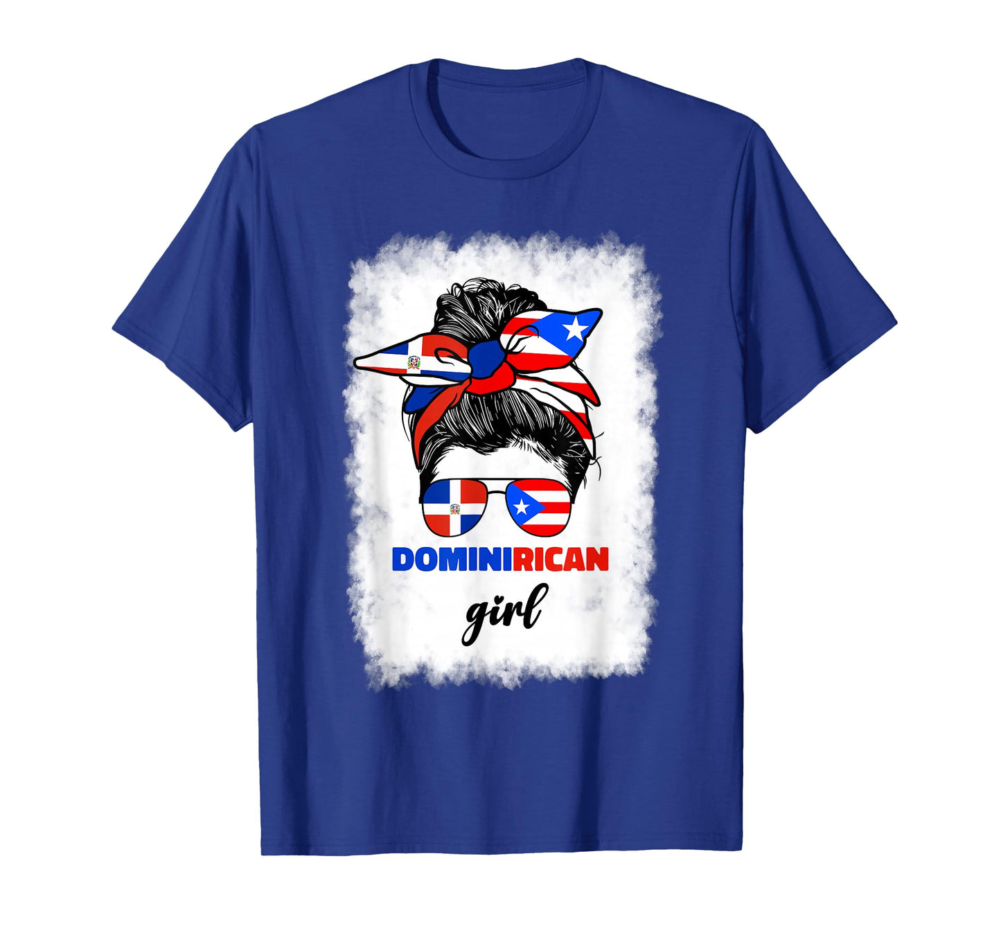 Half Dominican And Puerto Rican Rico Flag DominiRican Girl T-Shirt