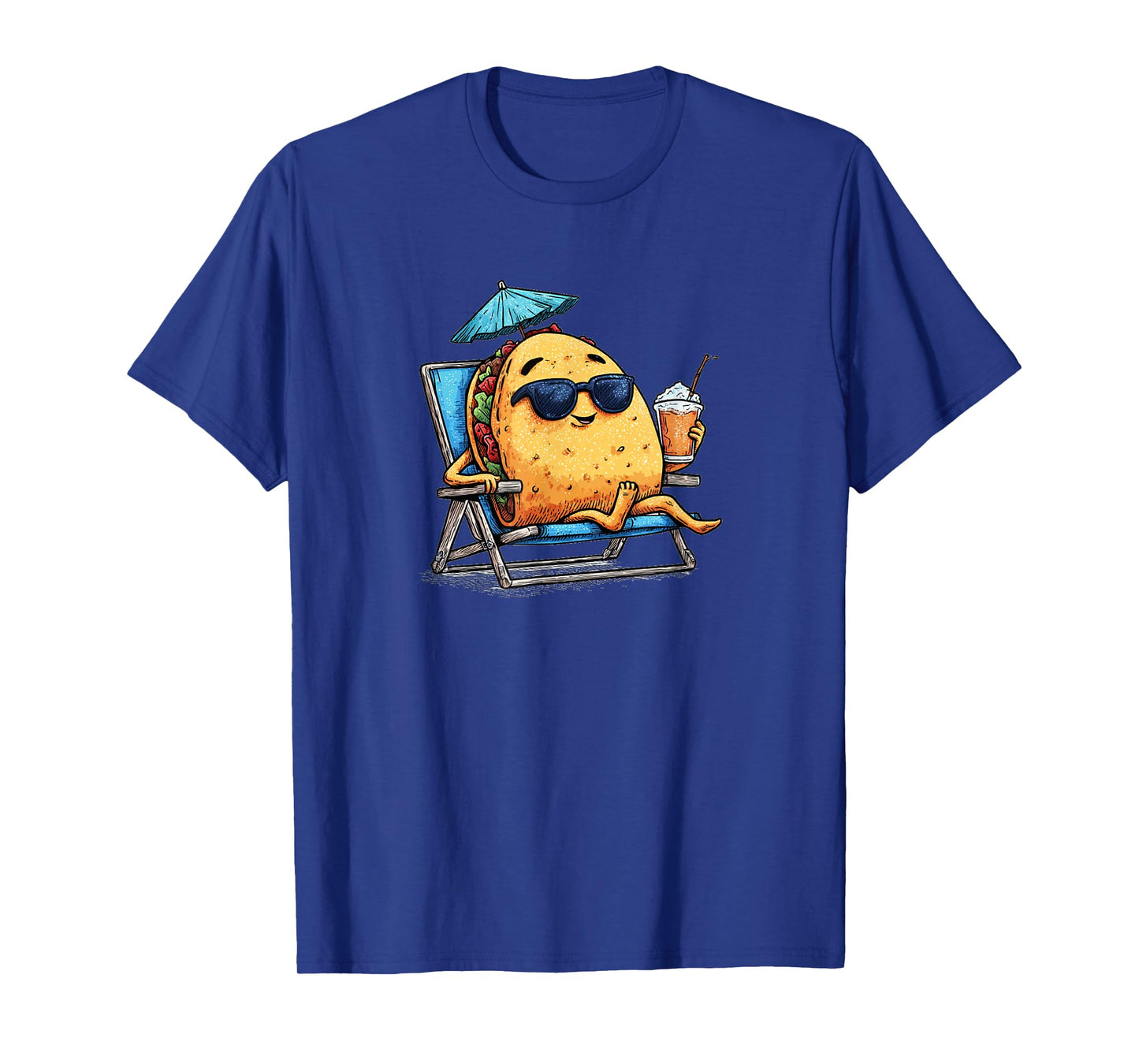 Nice Taco Look with Sunglasses for Holiday and Vacation Fans T-Shirt