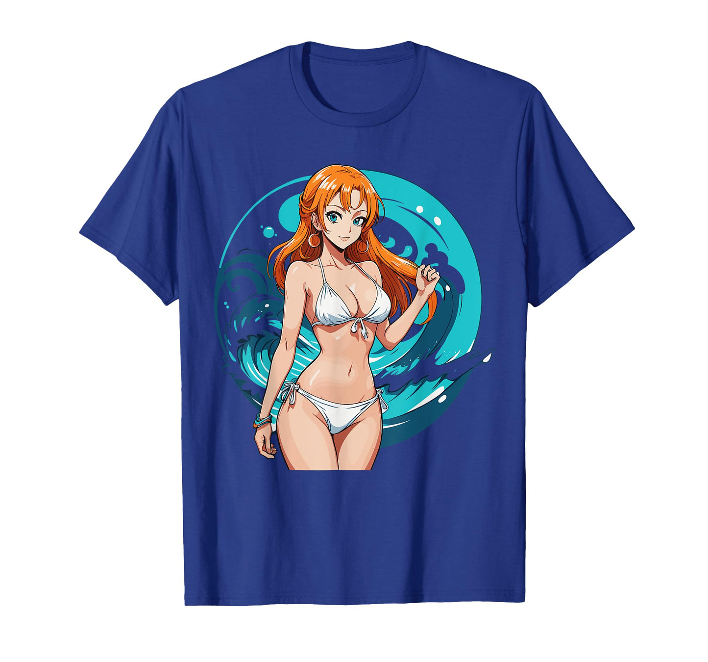 Sexy Waifu Beach Anime Girl Japanese T-Shirt