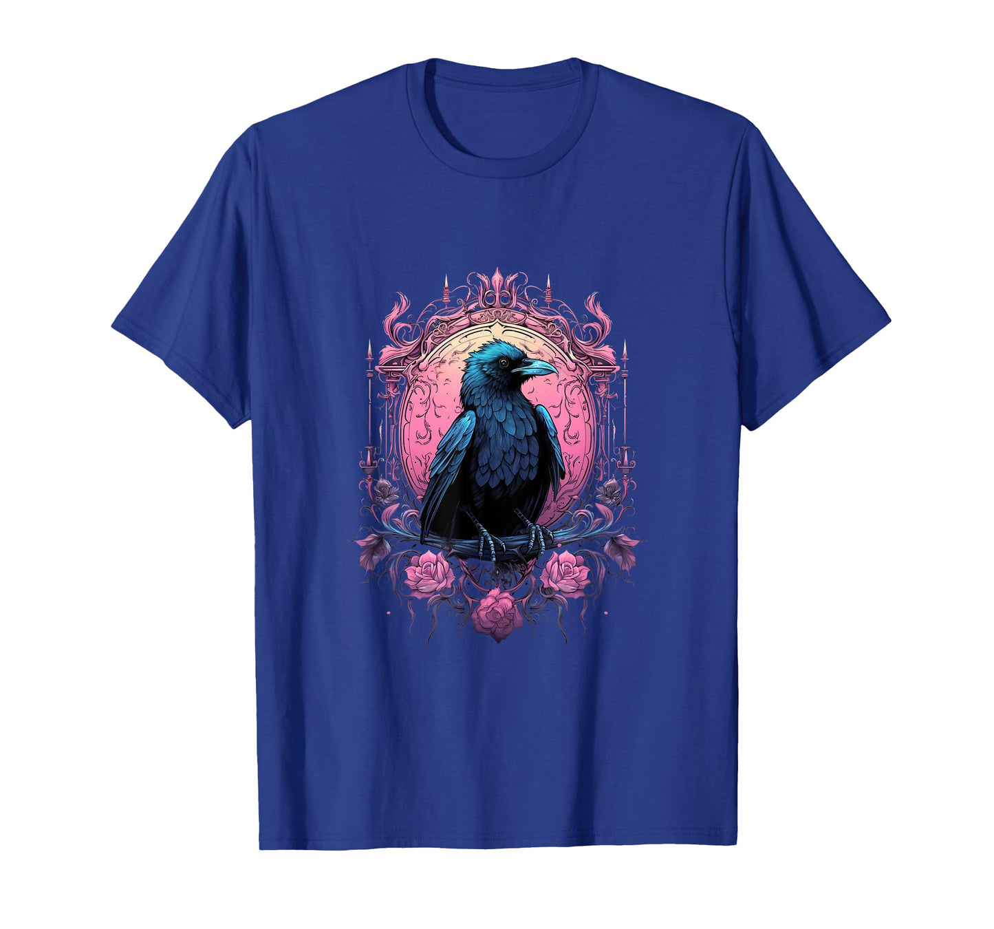 Pastel Goth Gothic Crow Bird Kawaii Anime Nu Goth Aesthetic T-Shirt
