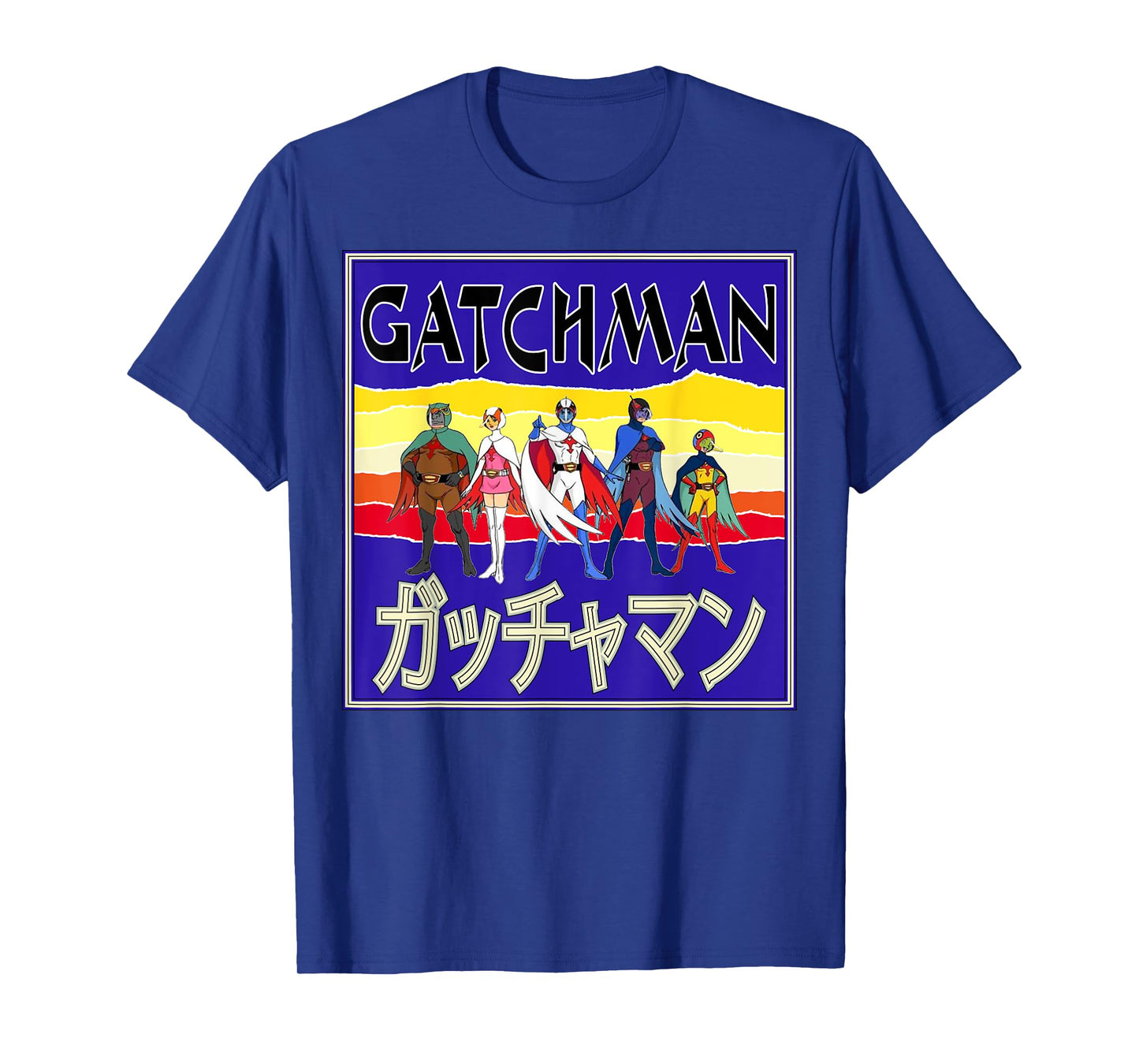 Battle of the Planets Gatchaman G Force Retro Cover T-Shirt