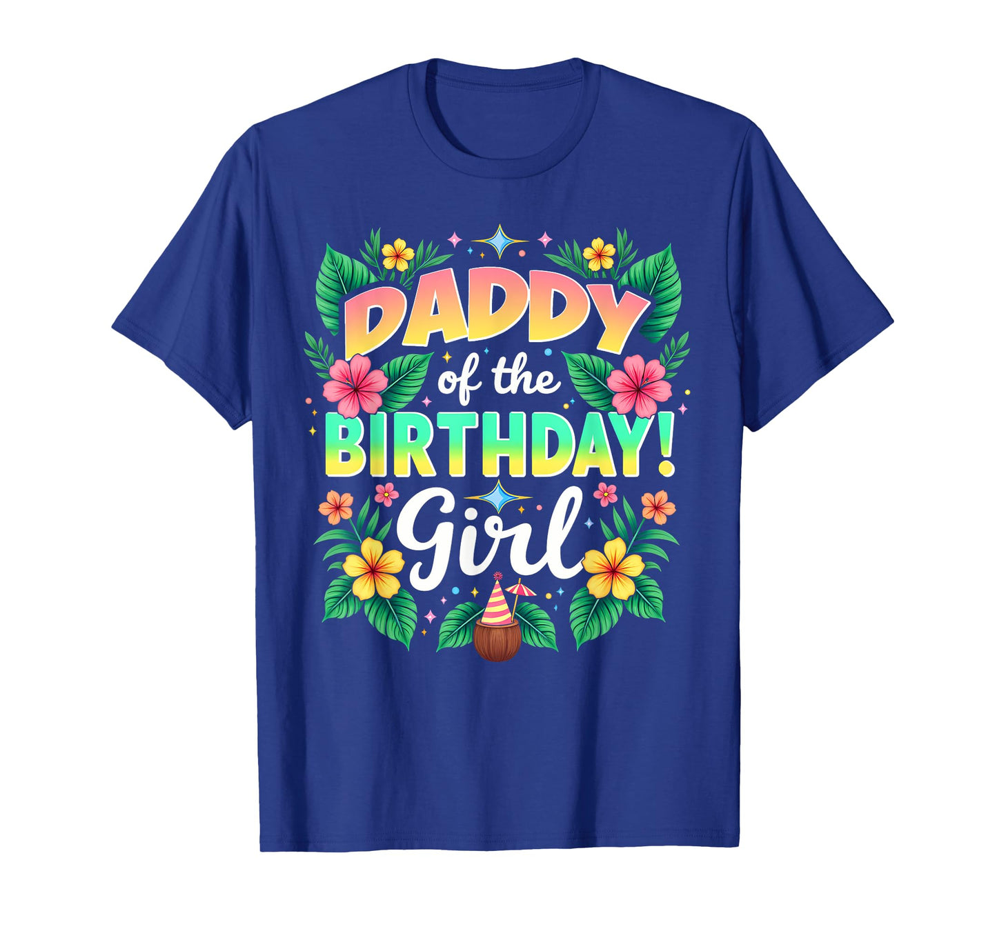 Aloha Hawaii Daddy Daddy Of The Birthday Girl T-Shirt
