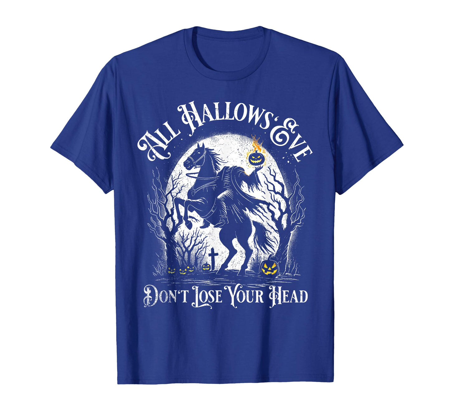 Headless Horseman Pumpkin Face Happy Halloween Sleepy Hollow T-Shirt