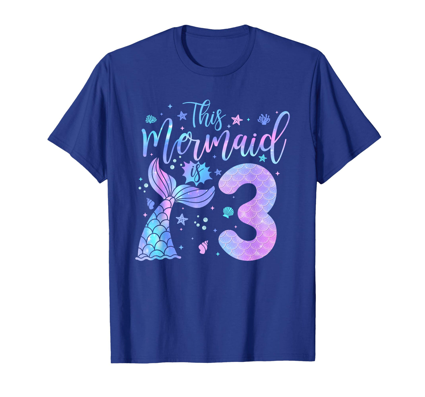 Kids 3 Year Old This Mermaid is 3rd Birthday Girl Daughter T-Shirt