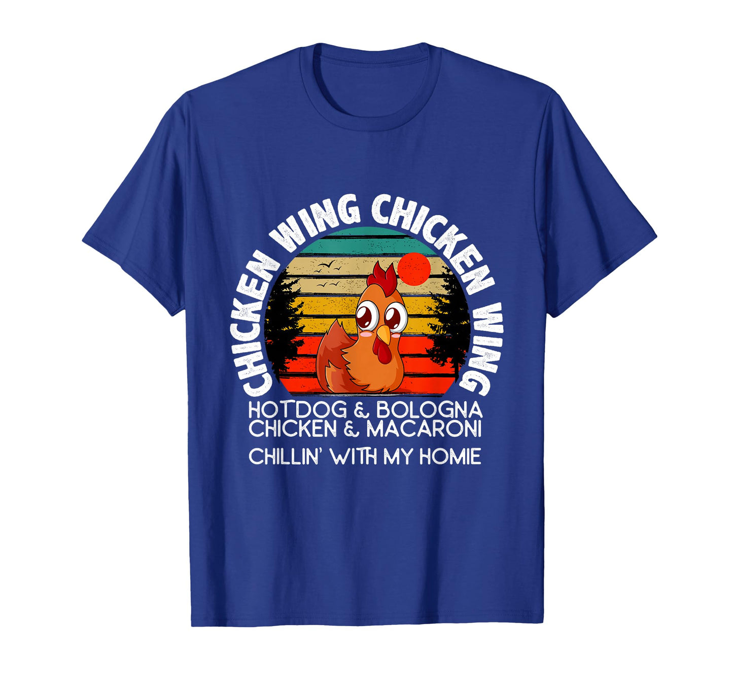 Chicken Wing Chicken Wing Hot Dog Bologna Macaroni T-Shirt Small