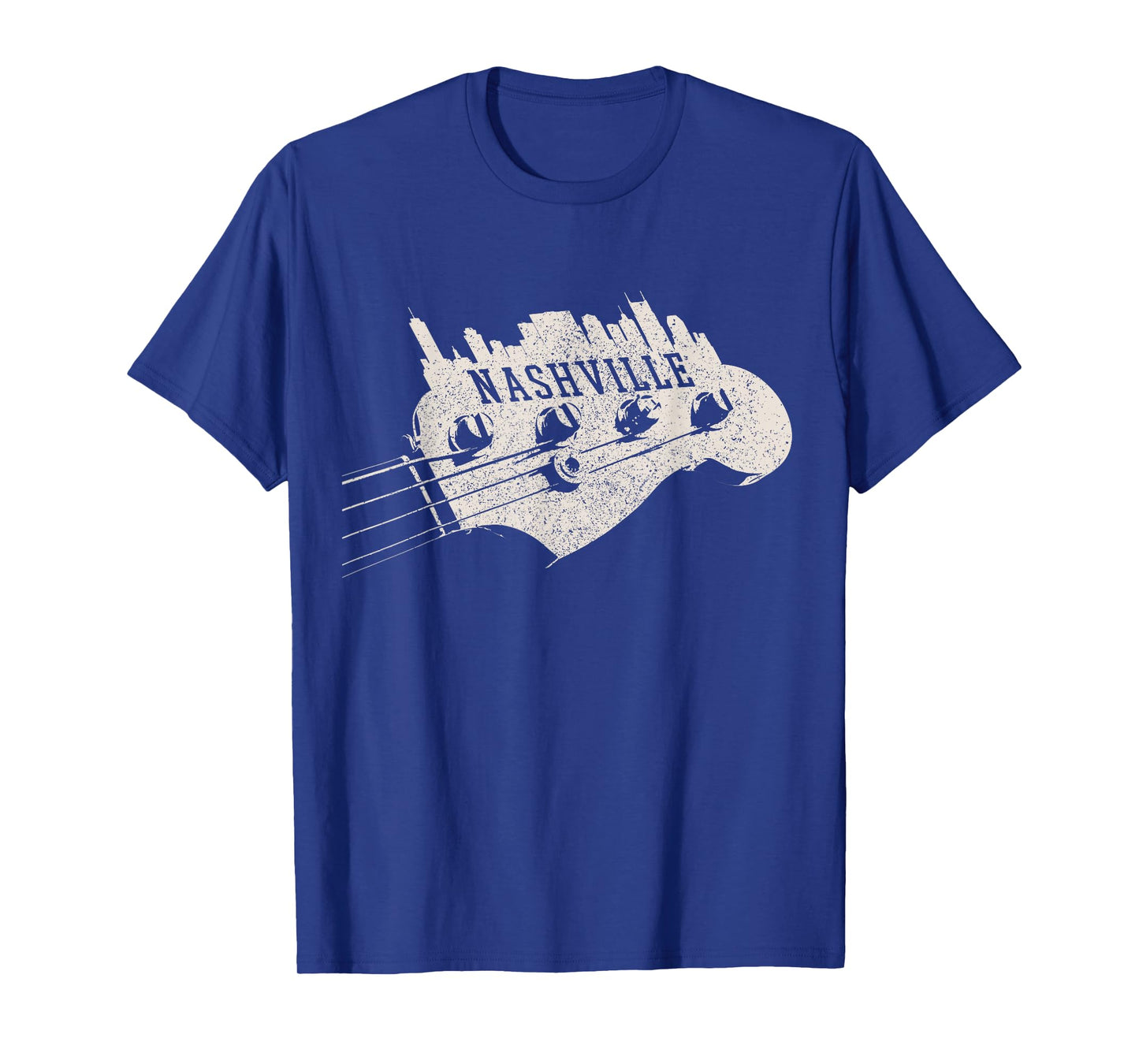 Nashville Skyline - Bass Guitar Country Music City souvenir T-Shirt