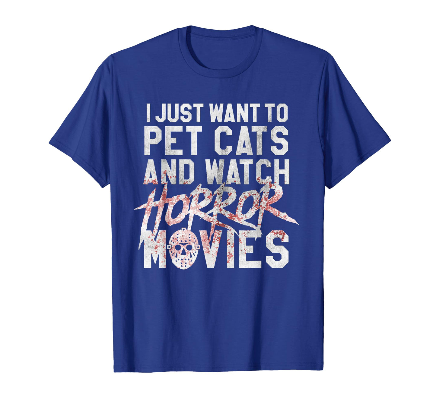 Funny Horror Movie Fan - Halloween Cat Lover Gift Men Women T-Shirt